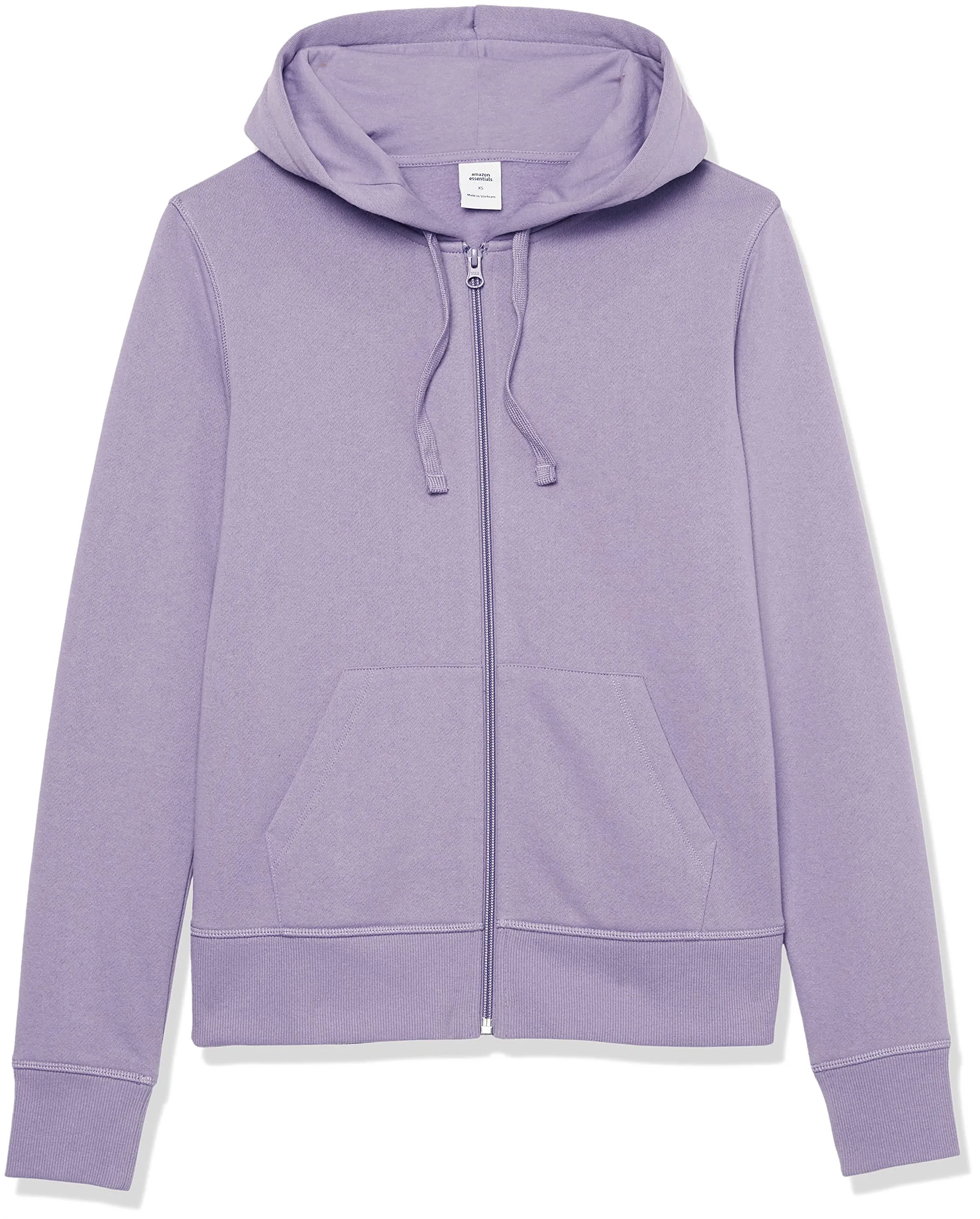 Amazon Essentials Felpa con Cappuccio da Donna in Pile di Spugna Francese con Zip Intera, UVA, M - immagine 9
