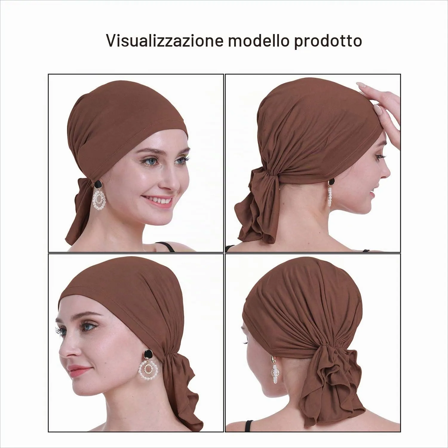osvyo Foulard in bambù per donne, Taglia unica - immagine 2