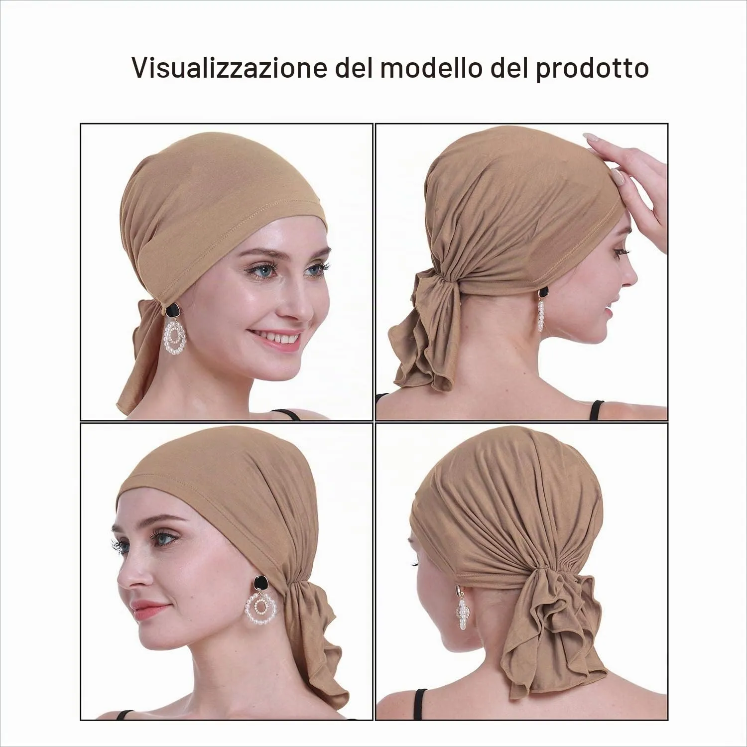 osvyo Foulard in bambù per donne, Taglia unica - immagine 2