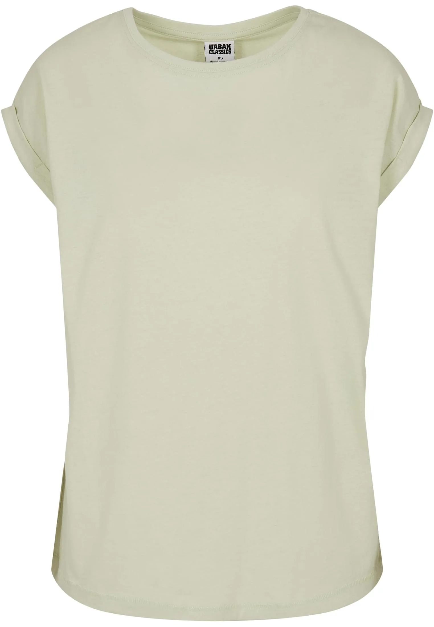 Urban Classics T-shirt da Donna con Manica Arrotolata in Cotone, Rosso Ciliegia, XXL - immagine 4