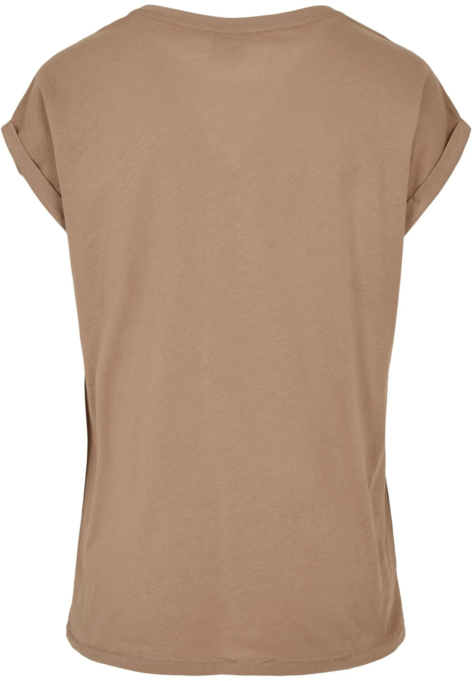Urban Classics T-shirt da Donna con Manica Arrotolata in Cotone, Rosso Ciliegia, Taglia XXL - immagine 5