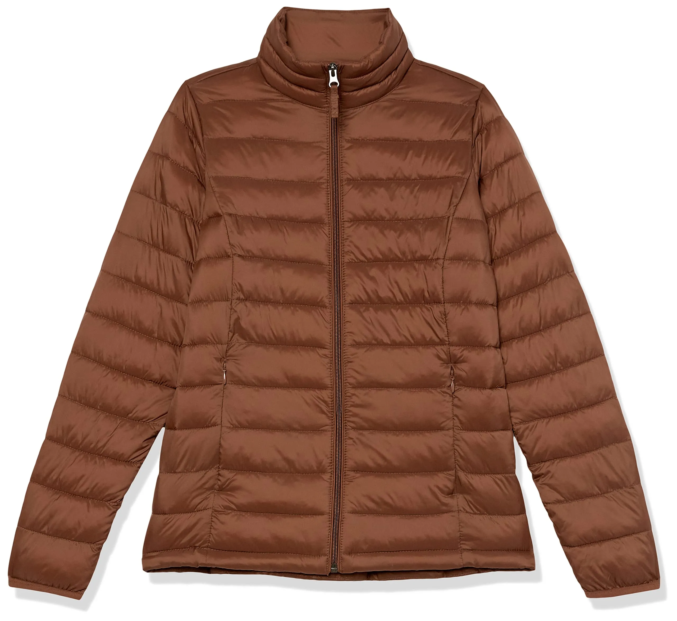 Amazon Essentials Piumino Leggero Resistente all'Acqua Ripiegabile Donna, Marrone Toffee Scuro, XS - immagine 9