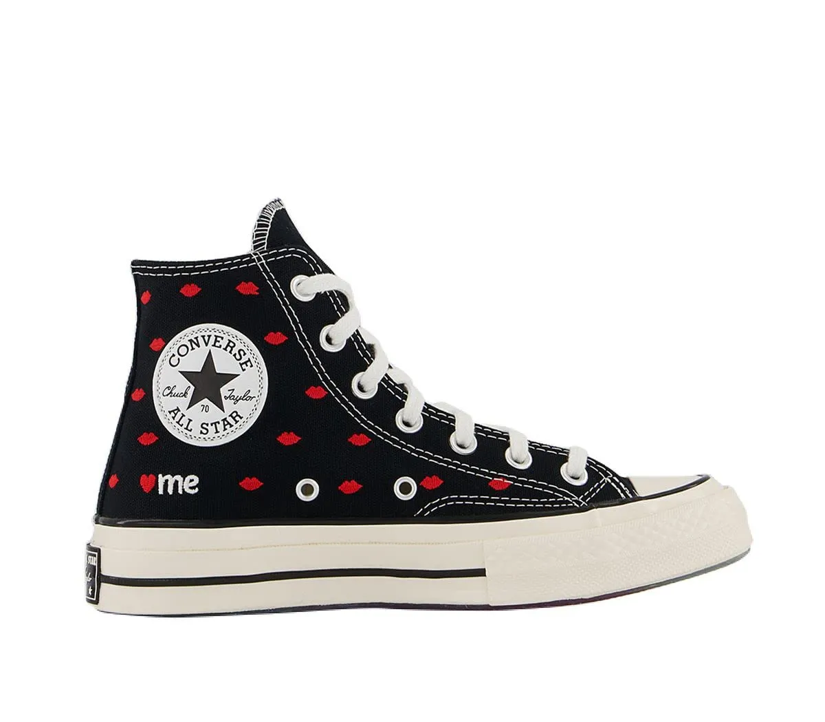 Converse Chuck 70 High Top Mens Fire Pit/Garcea/Nero, Black University Red Egret, 38 EU - immagine 2