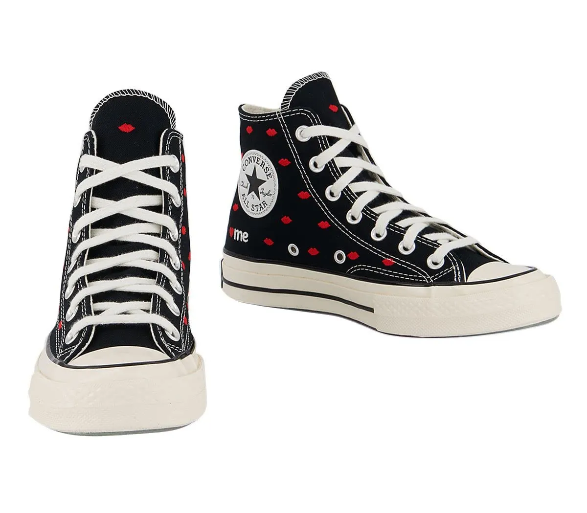 Converse Chuck 70 High Top Mens Black University Red Egret 38.5 EU - immagine 3