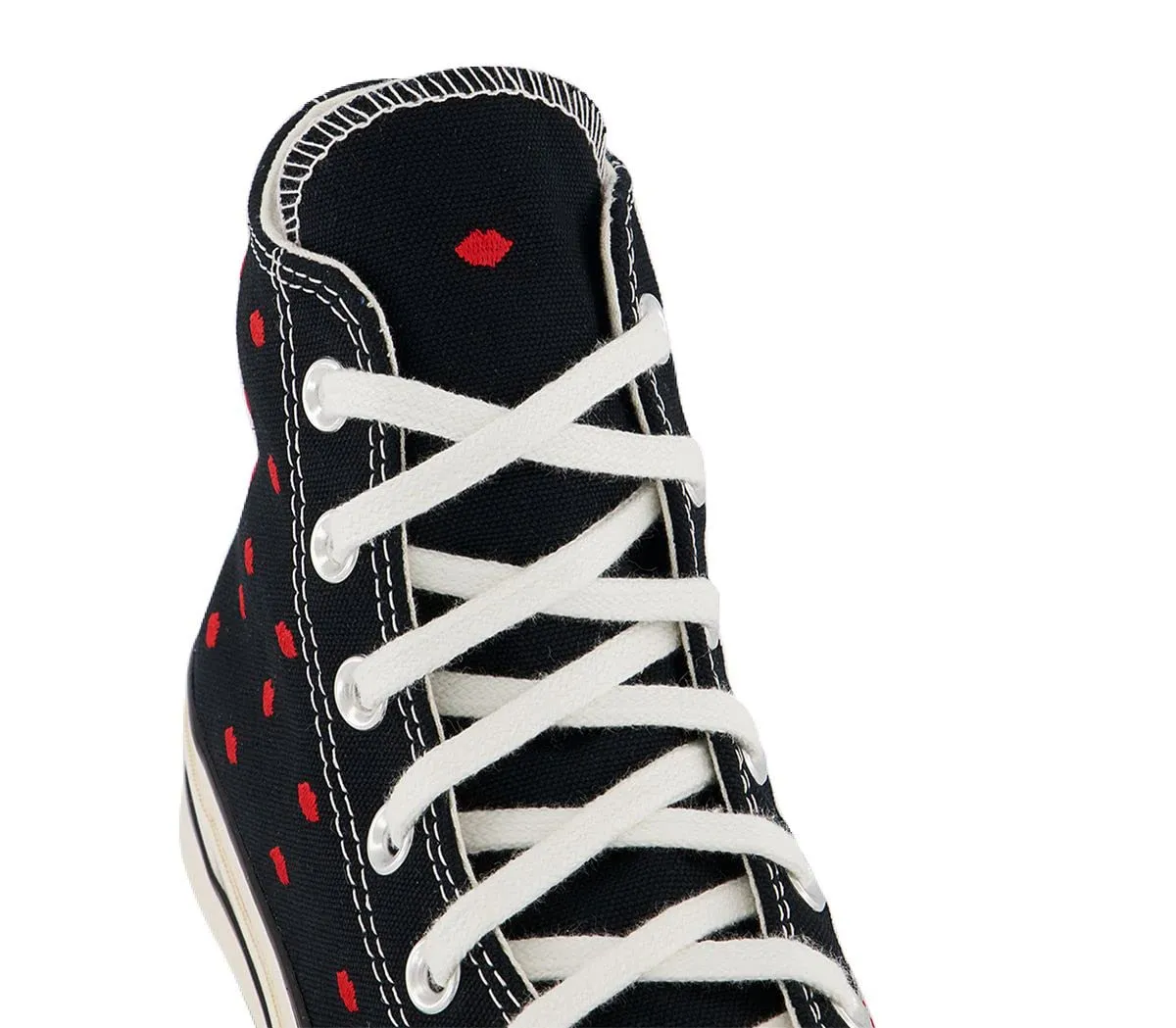 Converse Chuck 70 High Top Mens Black University Red Egret 38.5 EU - immagine 7