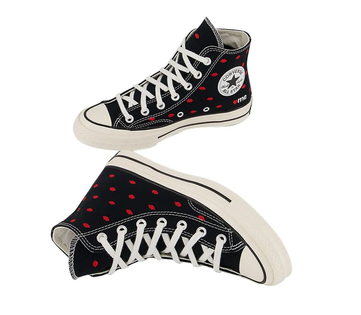 Converse Chuck 70 High Top Mens Black University Red Egret 38.5 EU - immagine 8