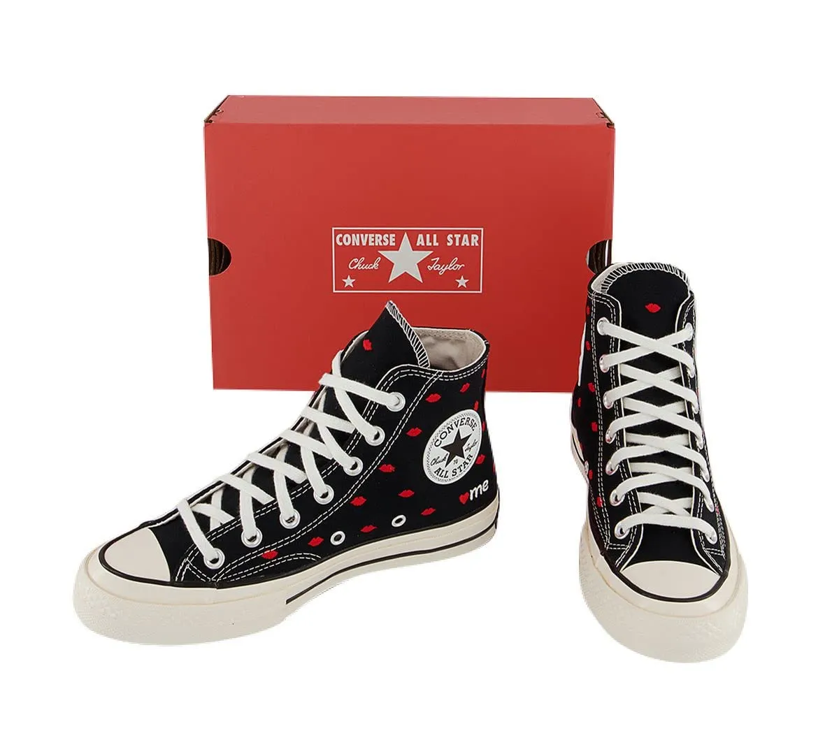 Converse Chuck 70 High Top Mens Black University Red Egret 38.5 EU - immagine 9