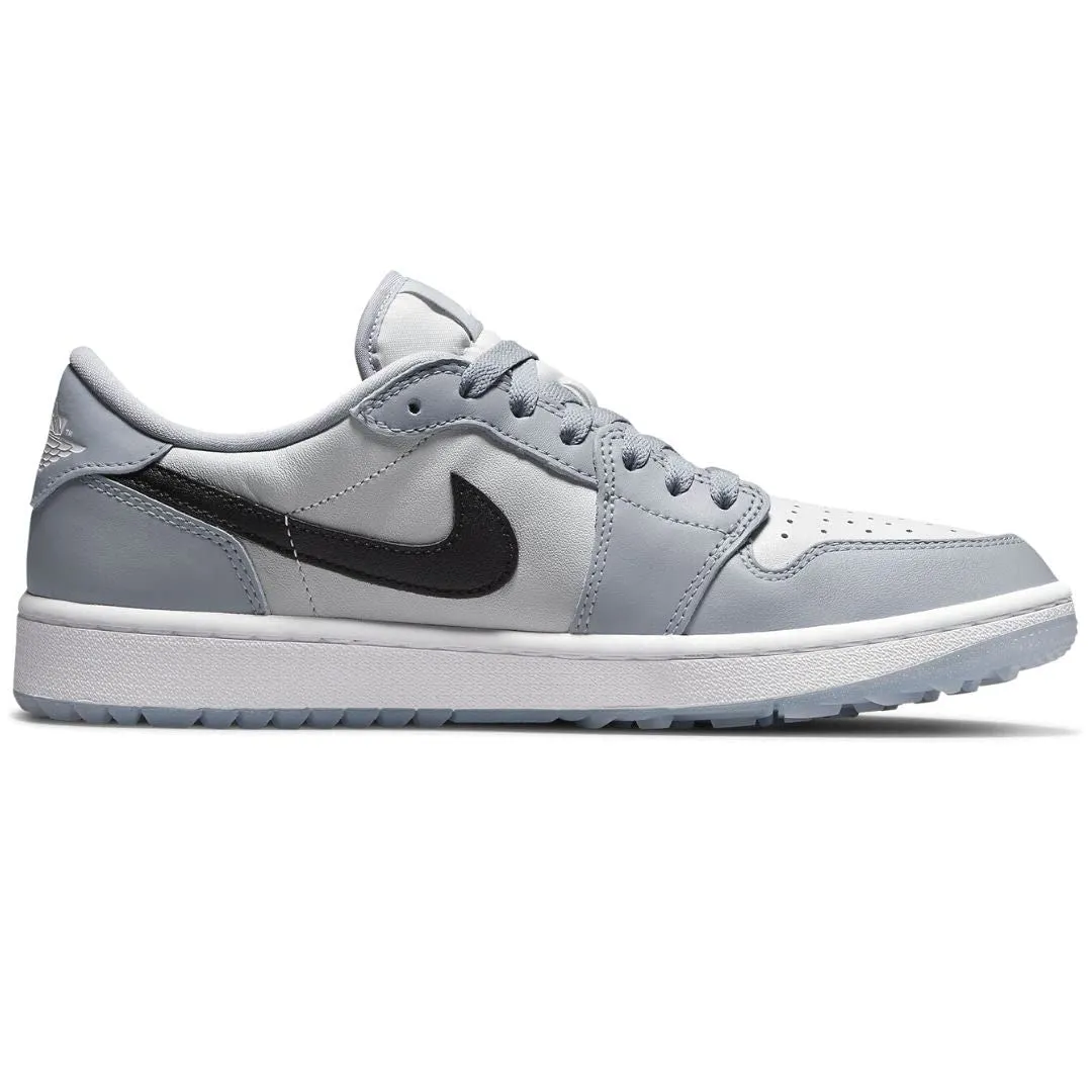 Nike Air Jordan 1 Low Golf Shoes Men's Wolf Grey Black Photon Dust DD9315-002 - immagine 2