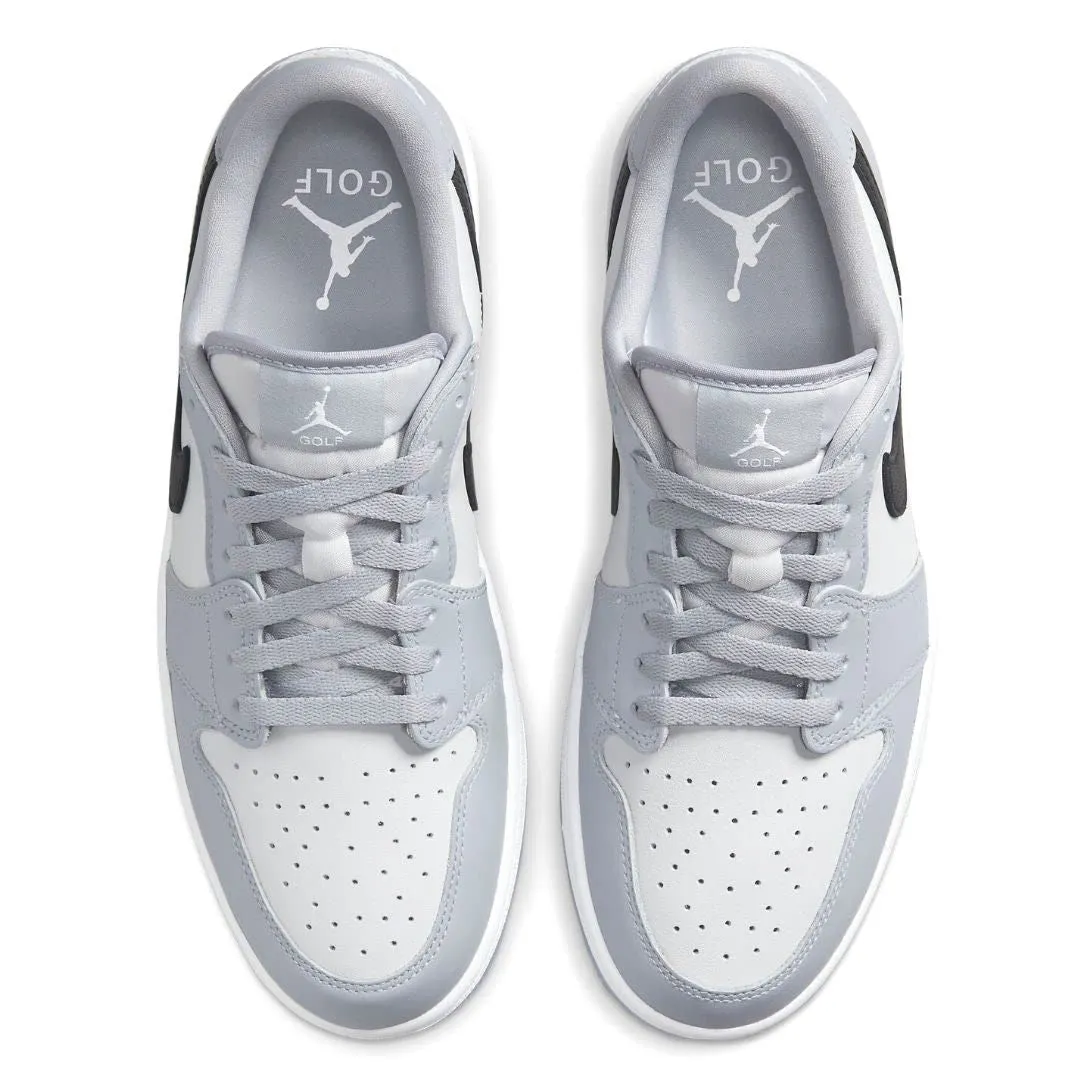 Nike Air Jordan 1 Low Golf Shoes Men's Wolf Grey Black Photon Dust DD9315-002 - immagine 4