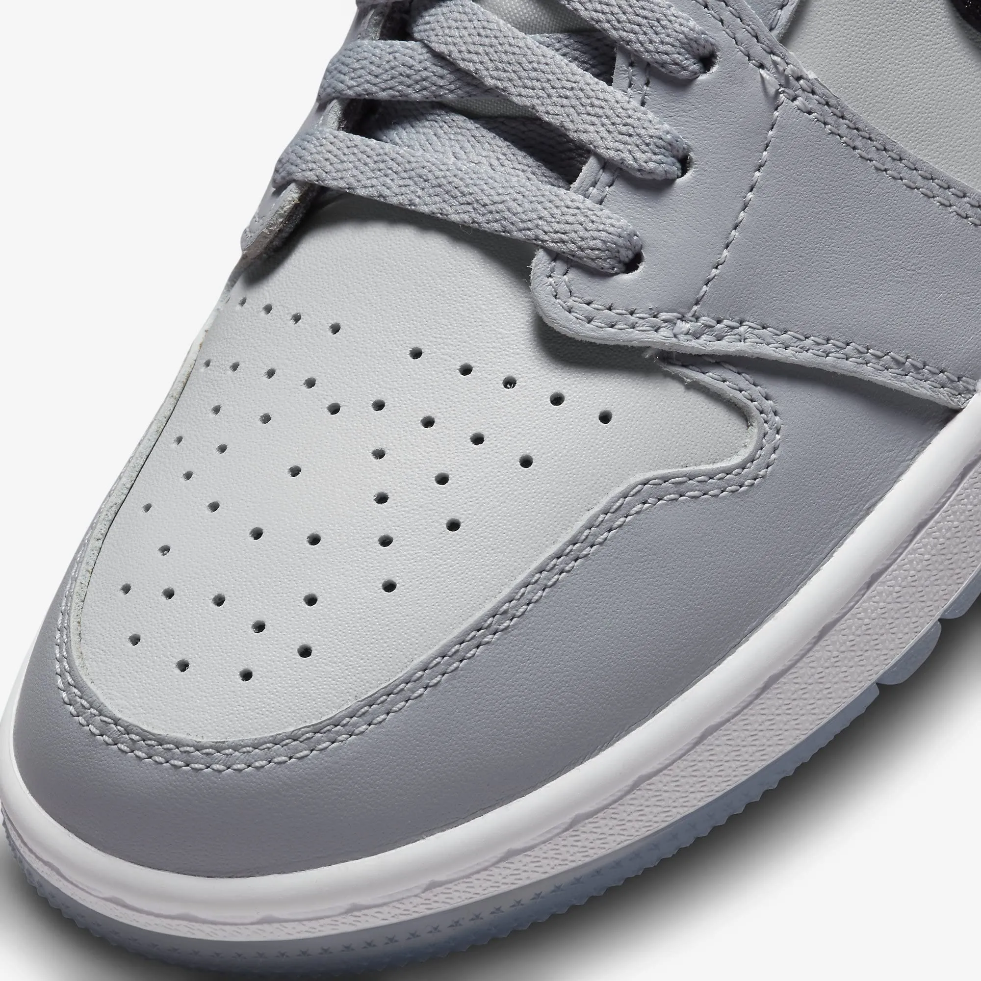 Nike Air Jordan 1 Low Golf Shoes Men's Wolf Grey Black Photon Dust DD9315-002 - immagine 7