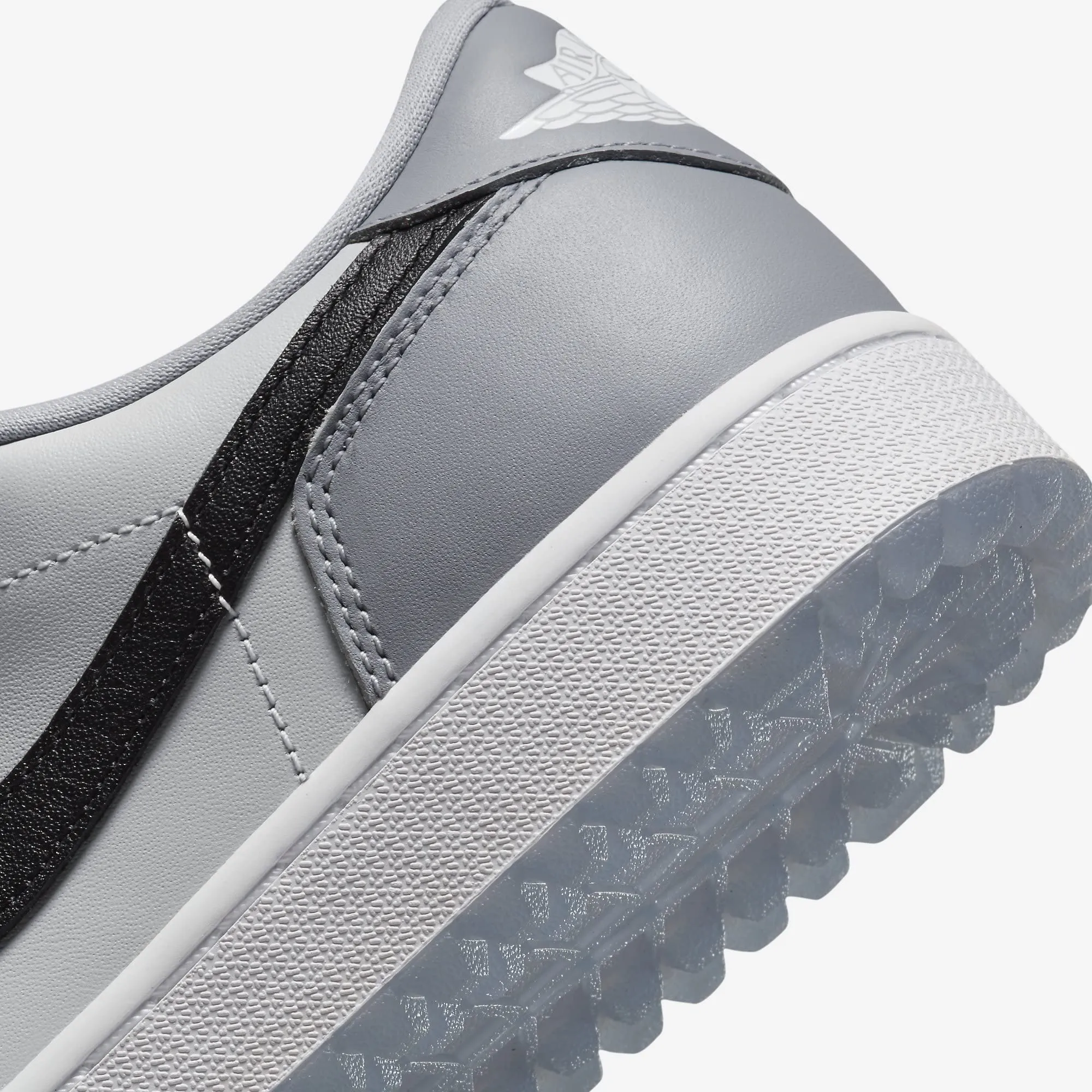 Nike Air Jordan 1 Low Golf Shoes Men's Wolf Grey Black Photon Dust DD9315-002 - immagine 8