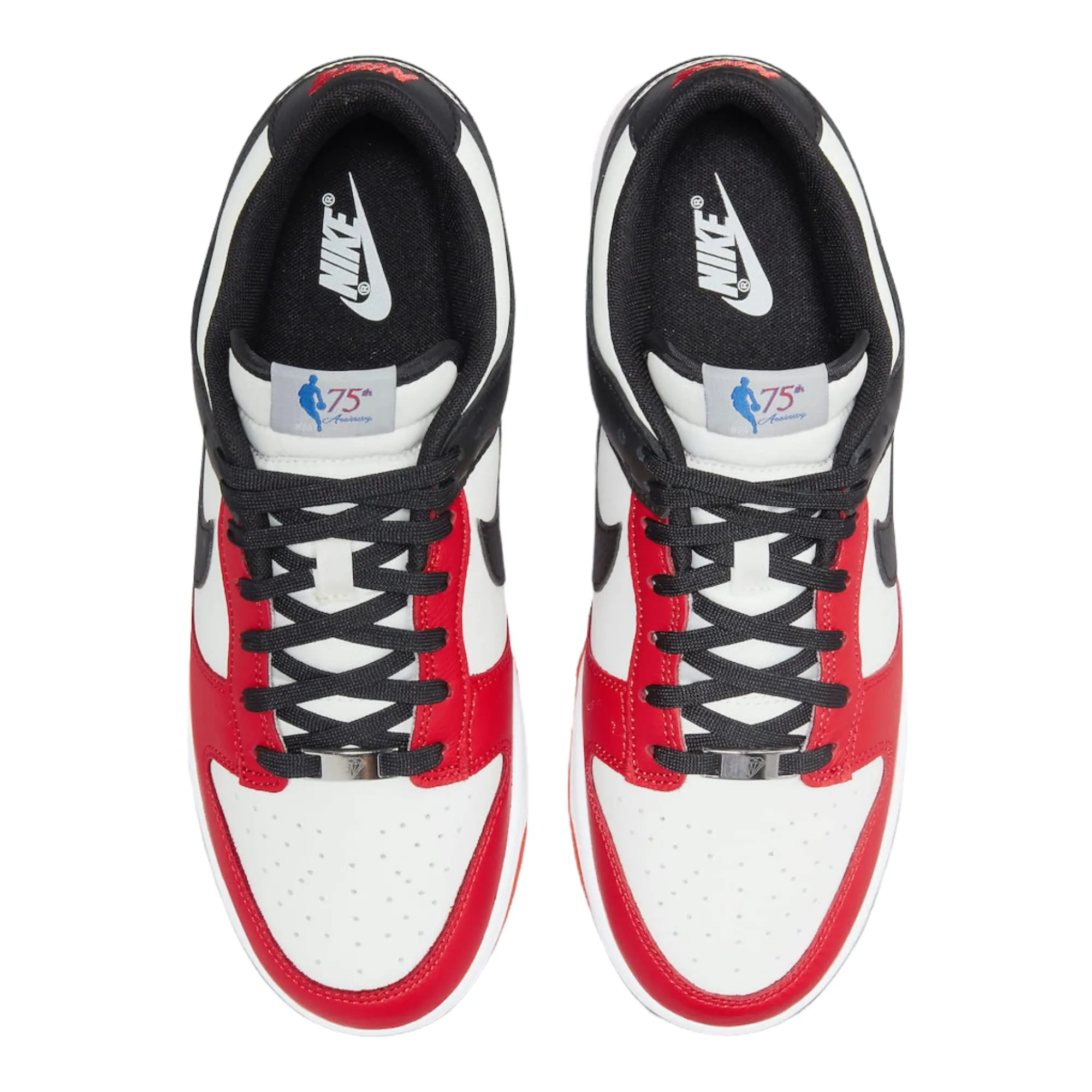 Nike Dunk Low NBA Chicago DD3363-100, 42 EU - immagine 4