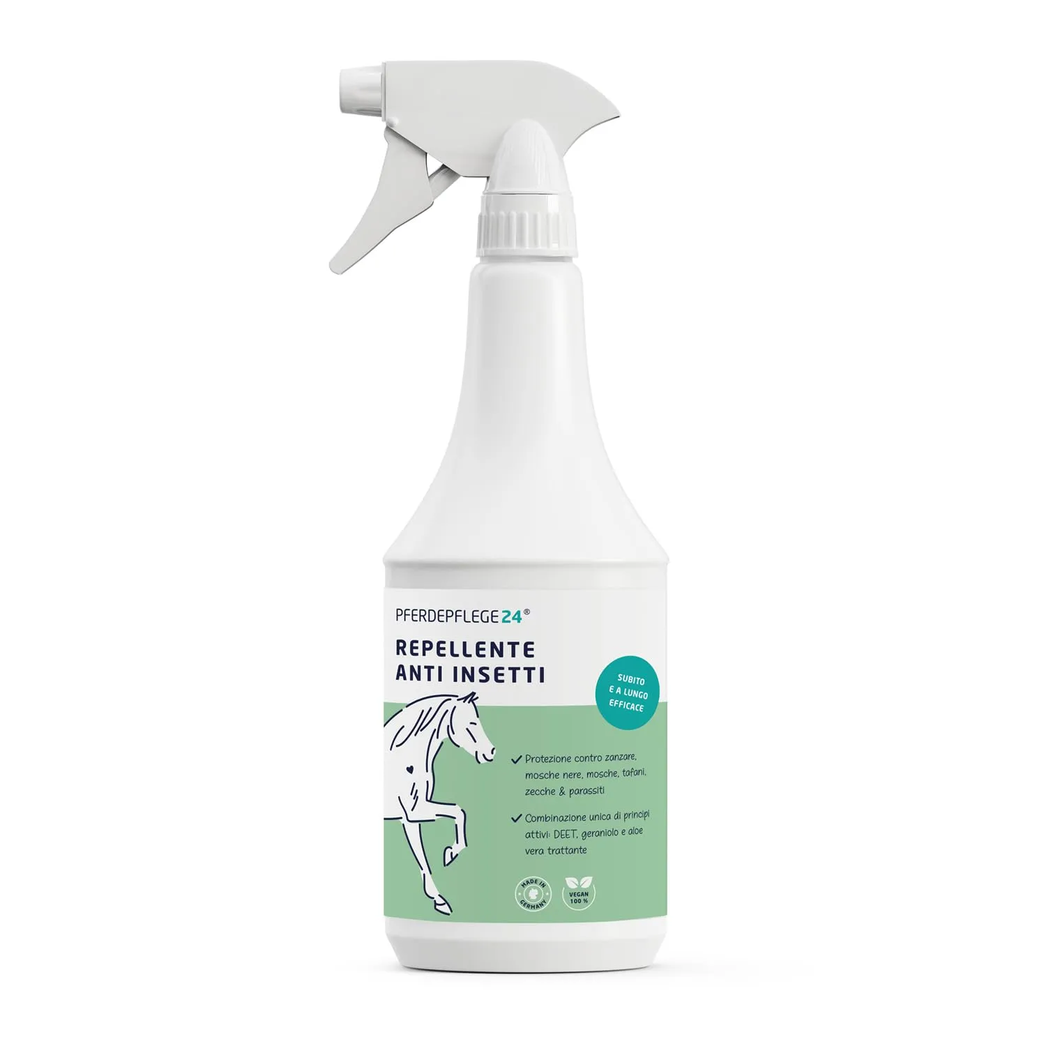 PFERDEPFLEGE24 Repellente Insetti Cavallo Spray con Aloe Vera, 1l - immagine 8