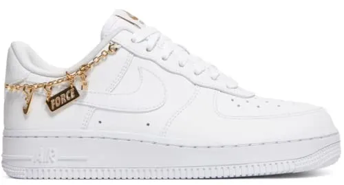 Nike Air Force 1 '07 LX DD1525-100 White/White-Metallic Gold-FLT Gold - immagine 1