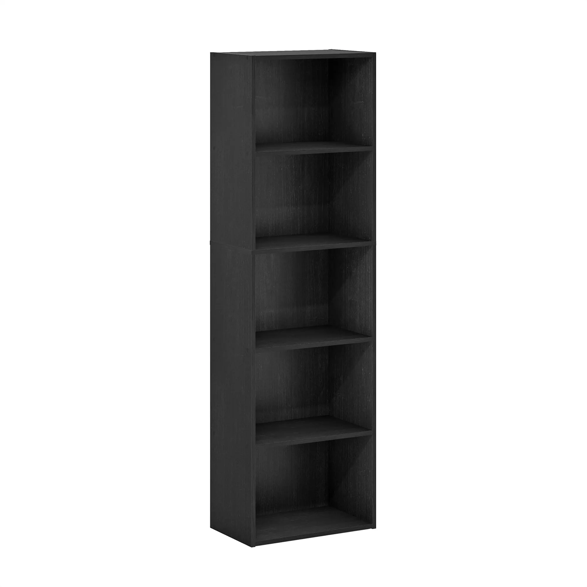 Furinno Luder Libreria a ripiani a 5 livelli, Legno Nero - immagine 6