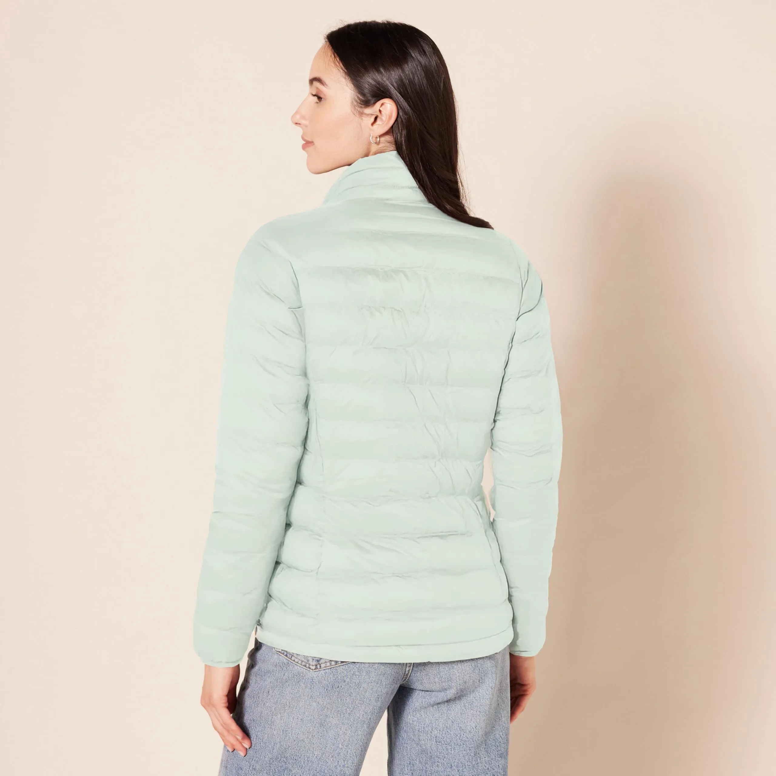 Amazon Essentials Piumino Leggero Resistente all'Acqua Ripiegabile Donna, Verde Salvia, S - immagine 3