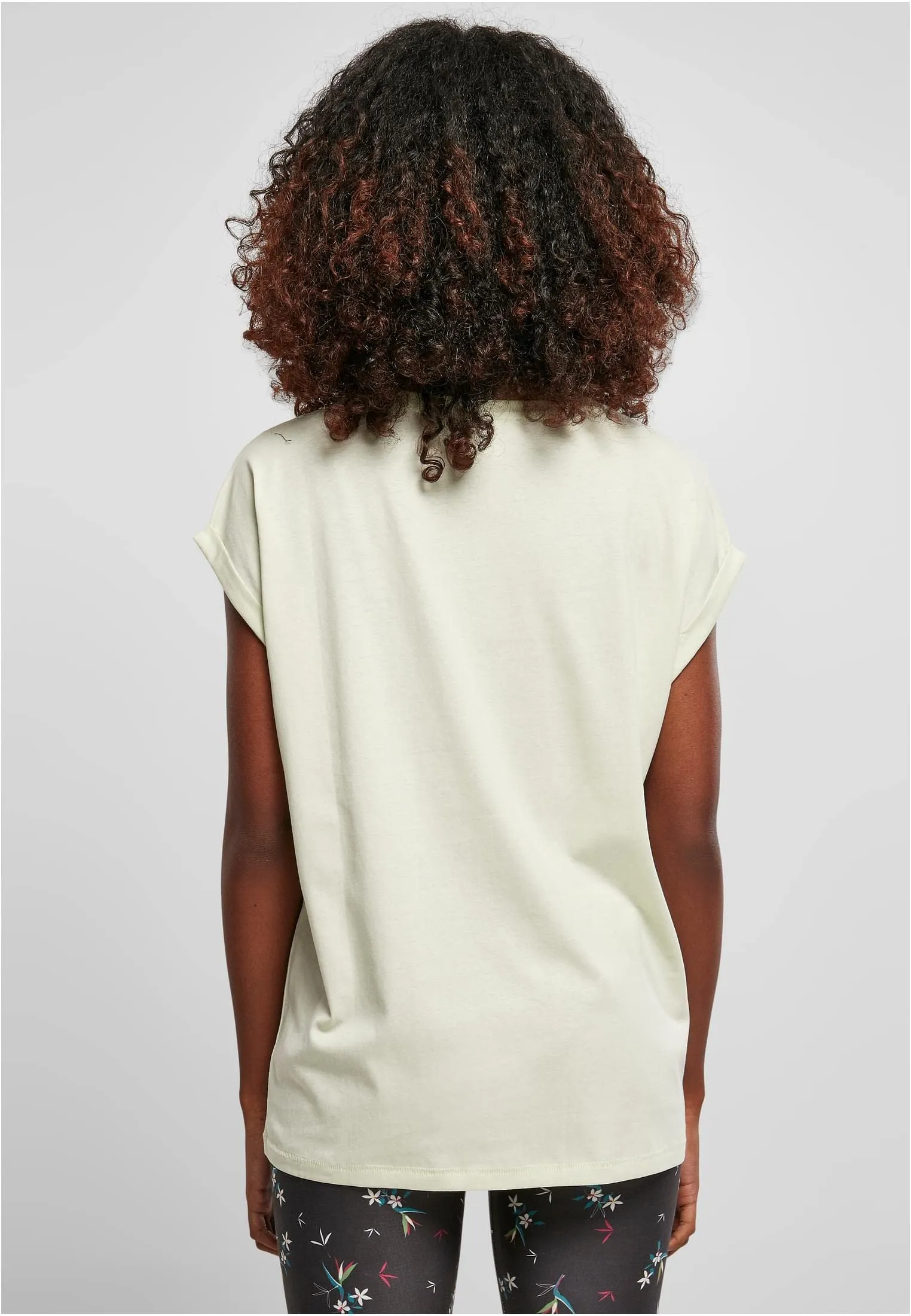 Urban Classics T-shirt da Donna con Manica Arrotolata in Cotone, Rosso Ciliegia, XXL - immagine 8