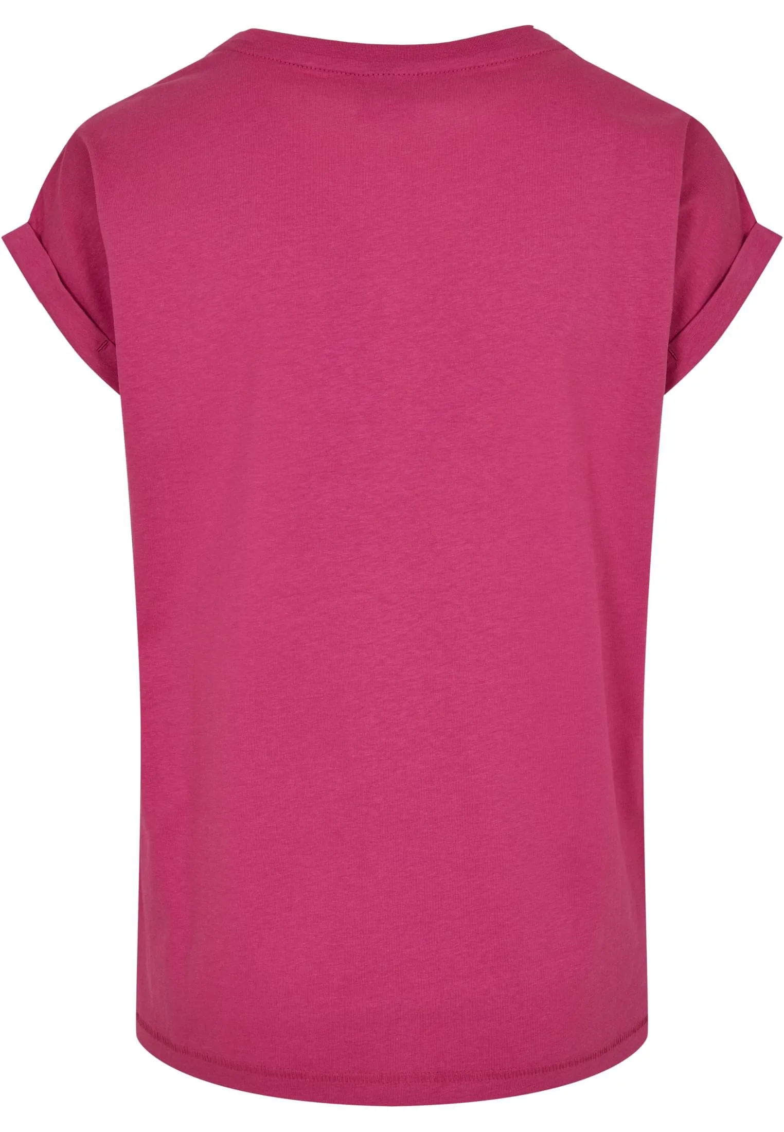 Urban Classics T-shirt da Donna con Maniche Arrotolate, Cotone, Rosso Ciliegia, XXL - immagine 5