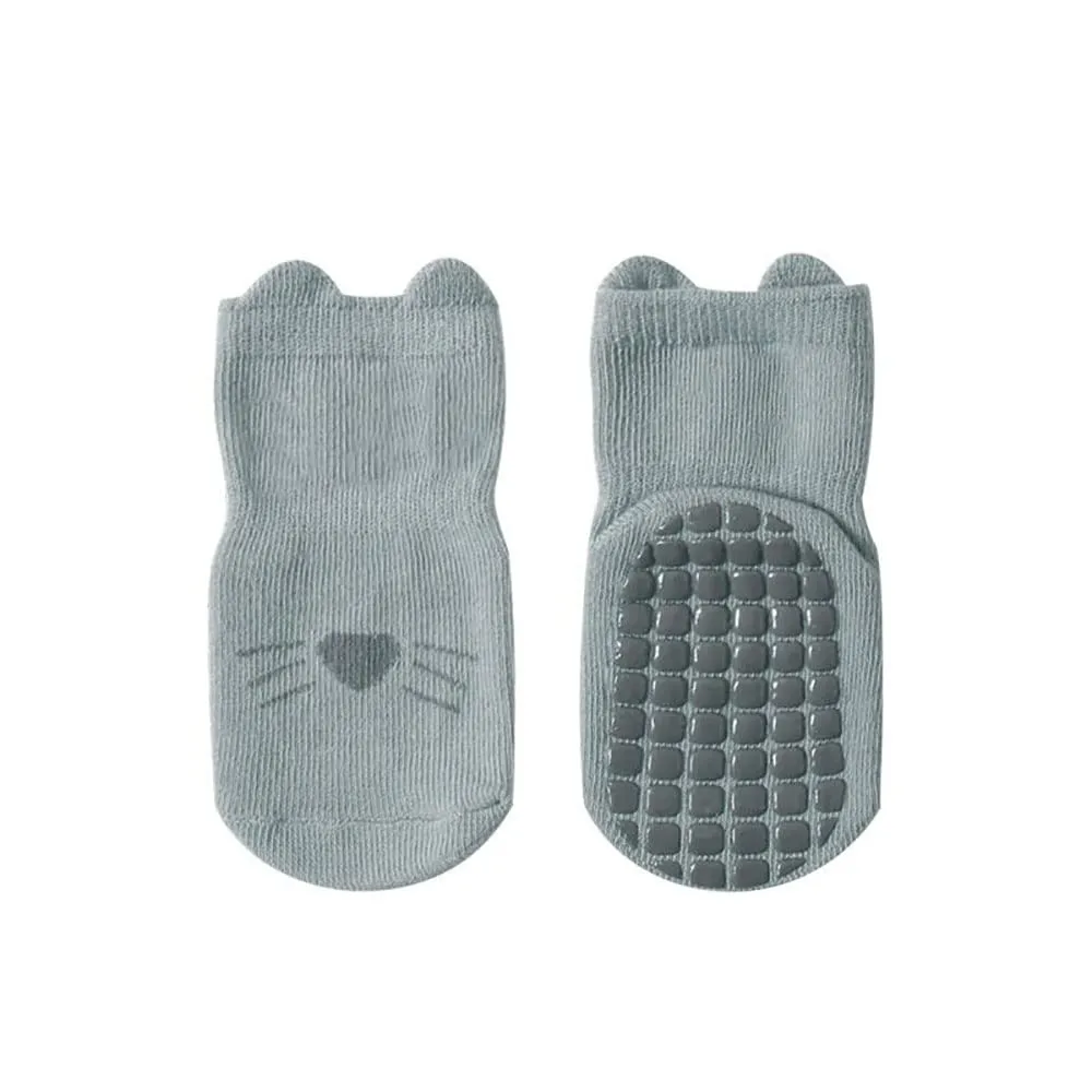 FedMois Calzini Antiscivolo in Cotone con Motivi Animali per Bambini, Multicolore, 3-5 anni, 5 Paia - immagine 6