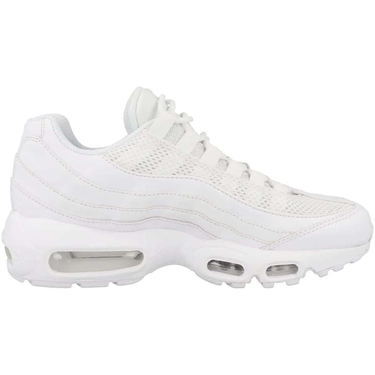 Nike Air Max 95 Bianco Bianco Metallizzato Argento, 36 EU - immagine 3