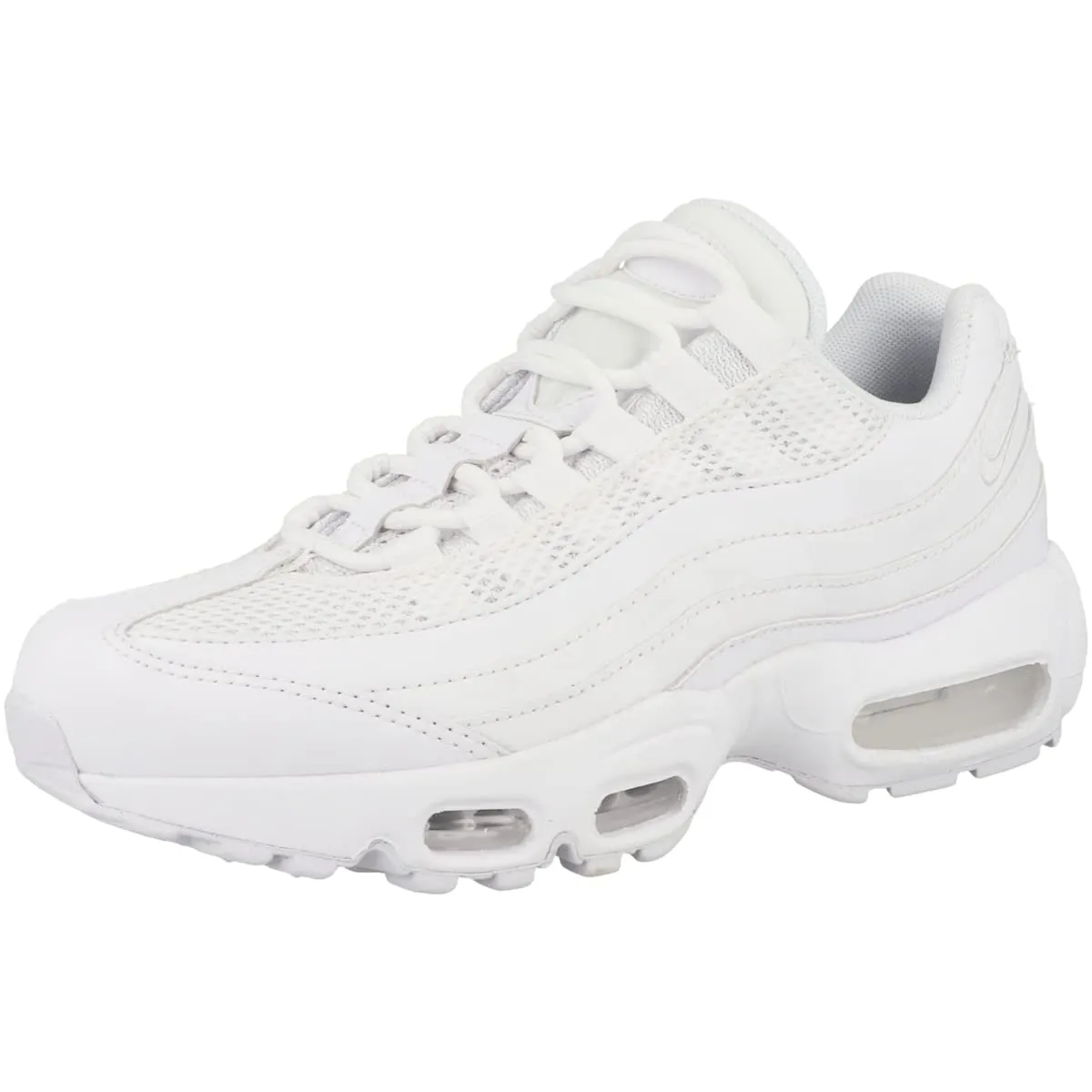 Nike Air Max 95 Scarpe da Corsa Donna, White/White-Metallic Silver, 38 EU - immagine 4