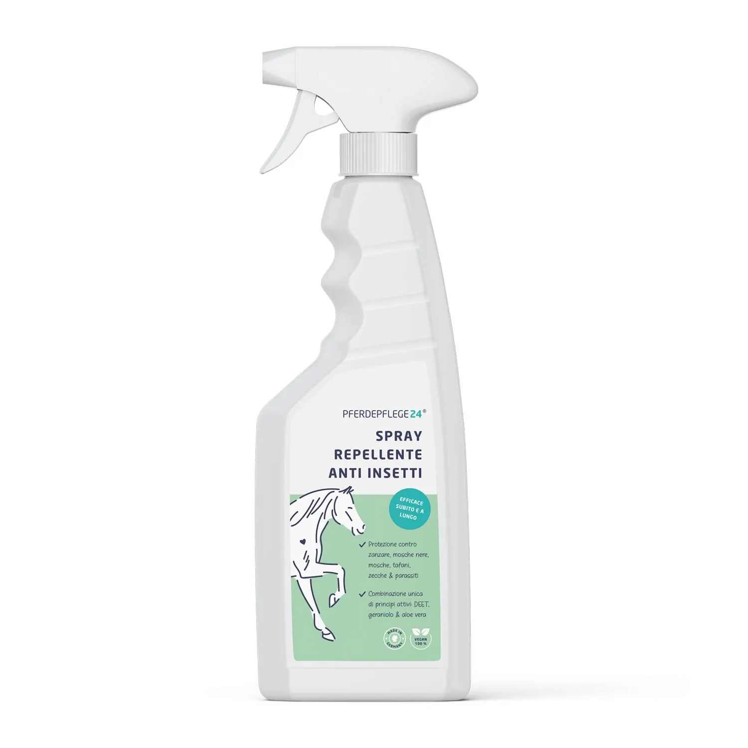 PFERDEPFLEGE24 Repellente Insetti Cavallo Spray con Aloe Vera, 0,5l - immagine 8