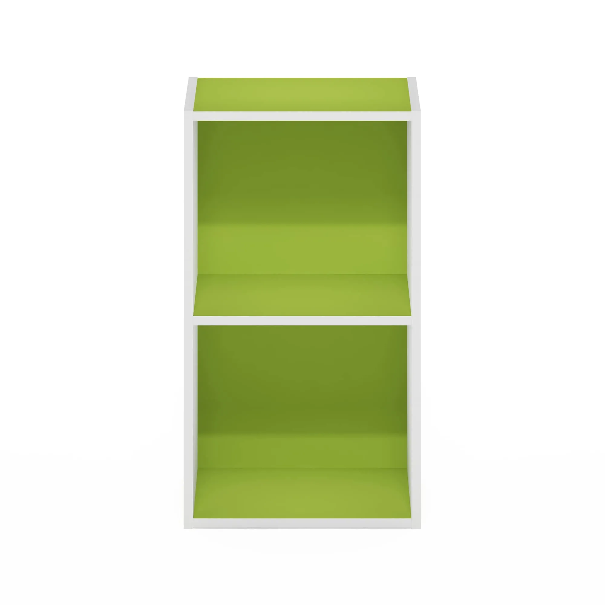 Furinno Pasir Libreria a 2 Ripiani Aperti, Verde/Bianco - immagine 7