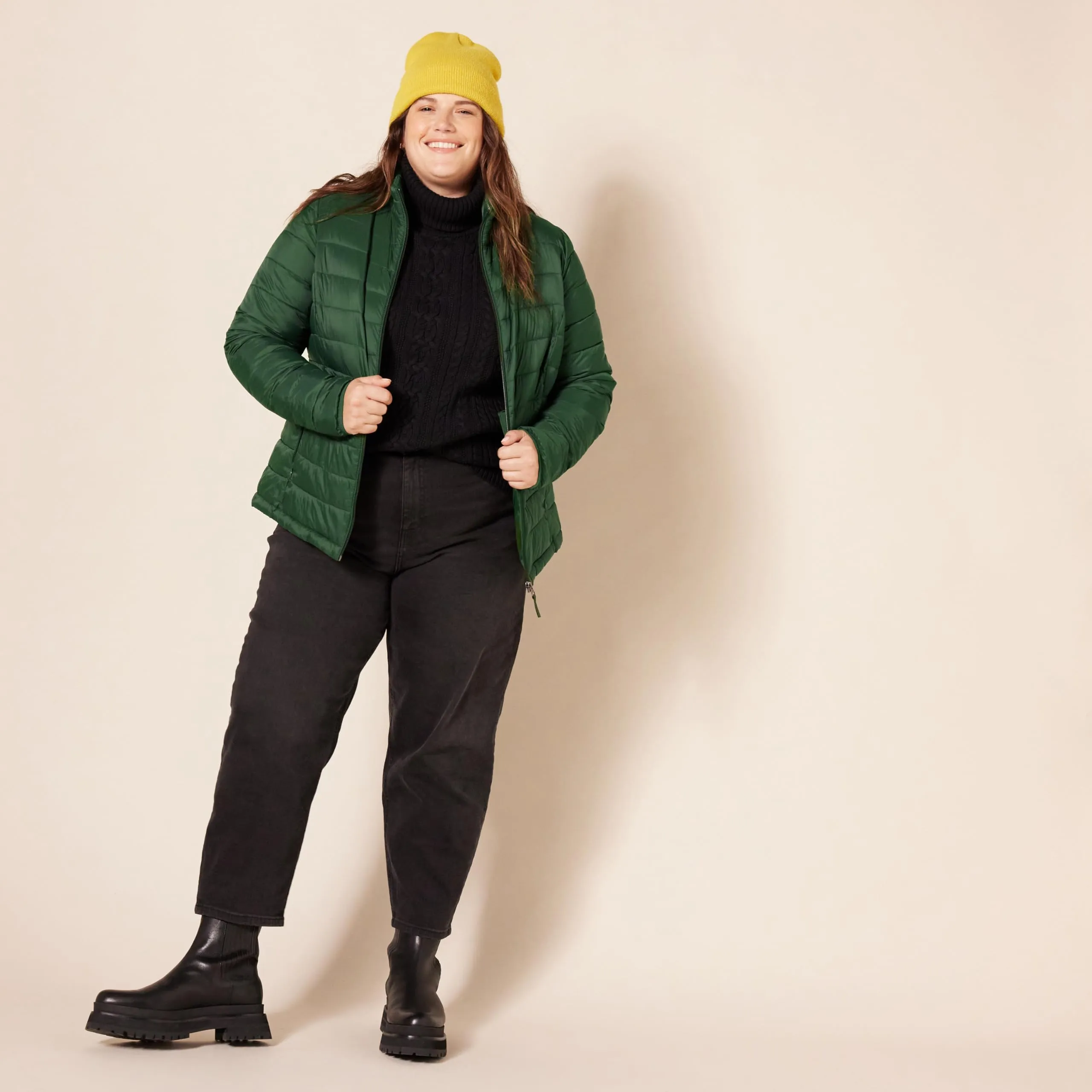 Amazon Essentials Piumino Leggero Resistente all'Acqua Ripiegabile Donna, Verde Scuro, S - immagine 8