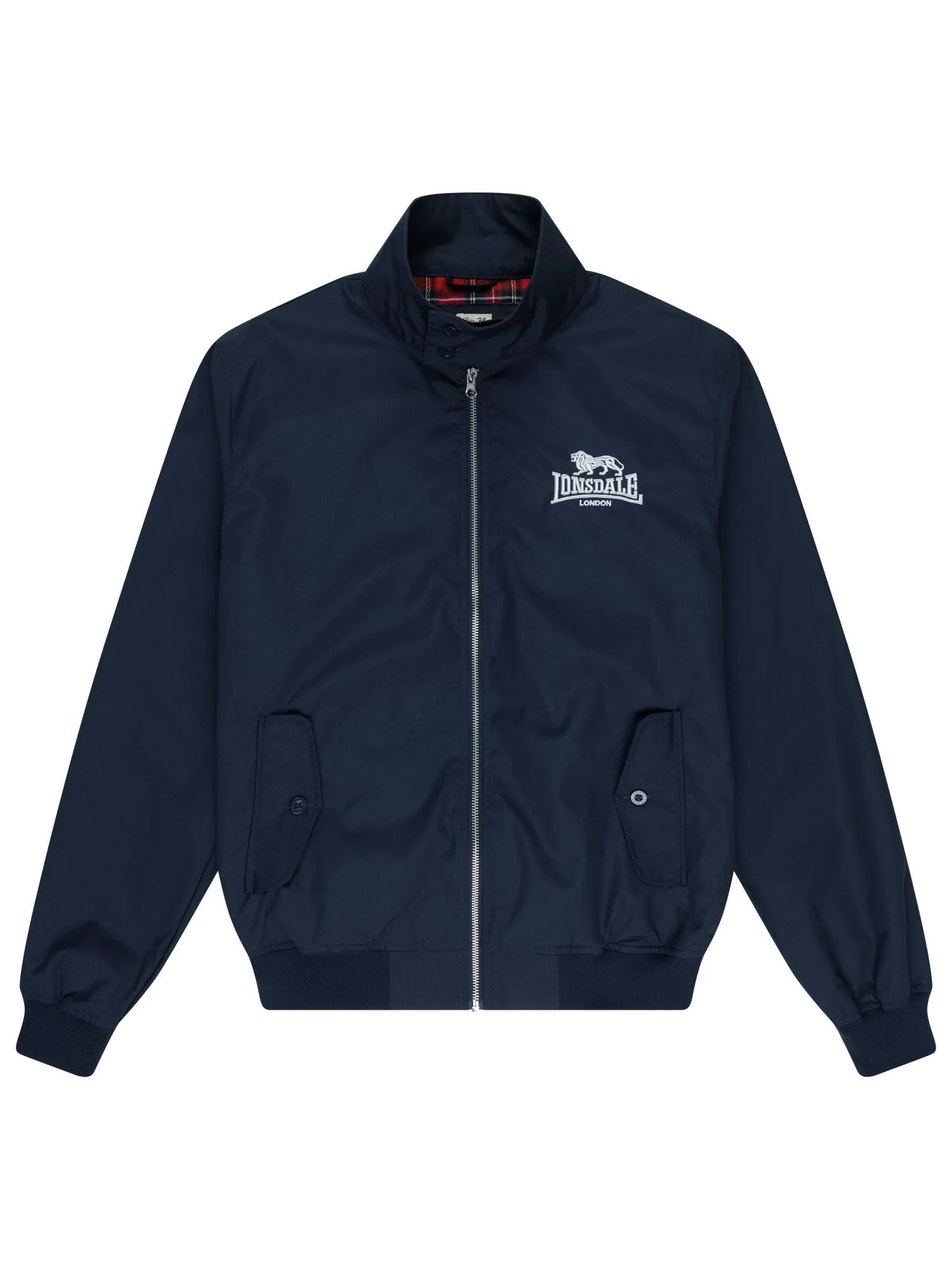 Lonsdale Giacca classica da uomo, Argento/blu marino, M - immagine 3