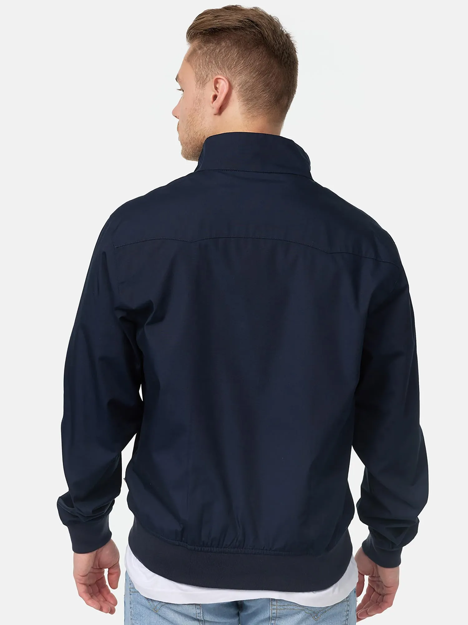 Lonsdale Giacca classica da uomo, Argento/blu marino, M - immagine 4