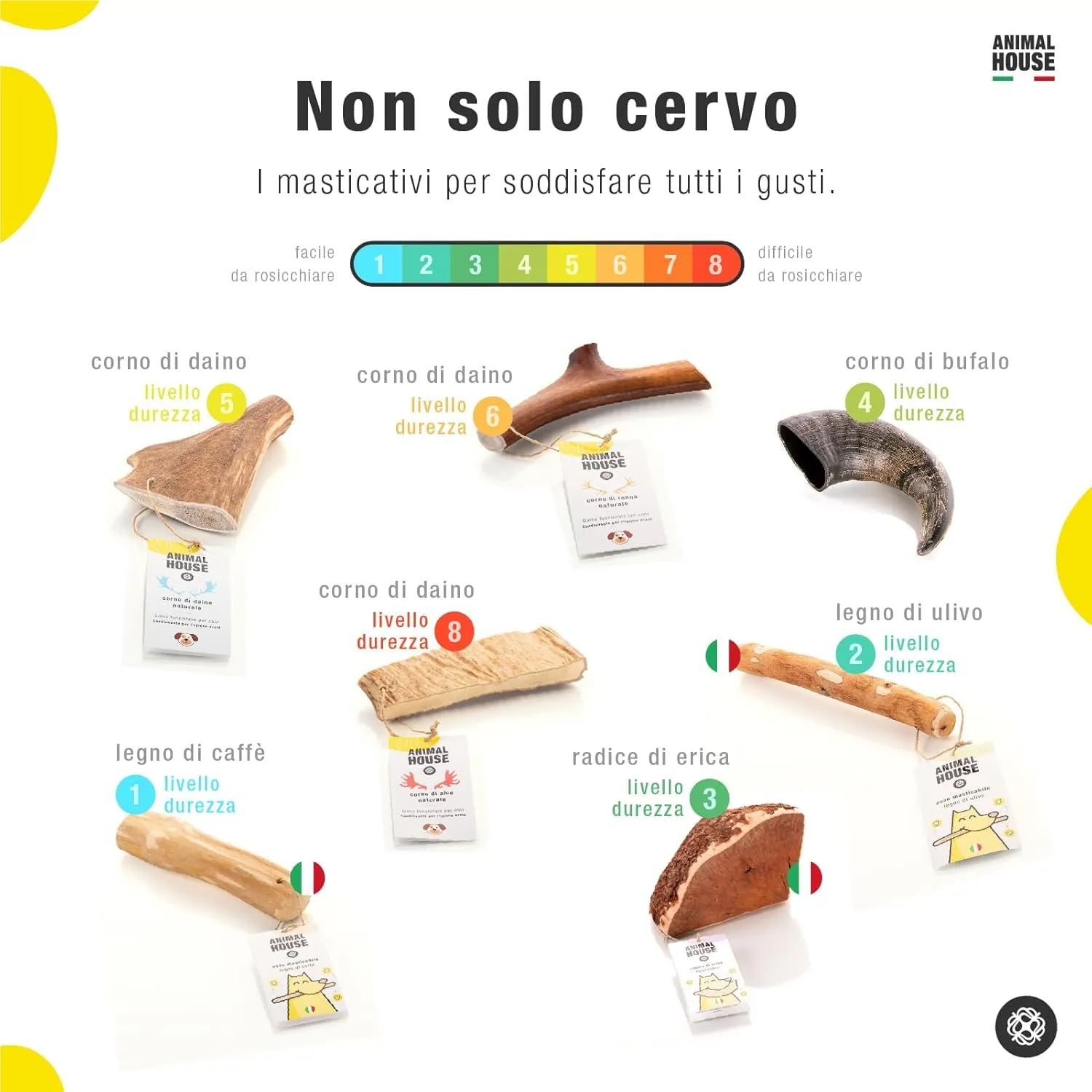 Animal House Corna di Cervo per Cani Intere (M) - immagine 4