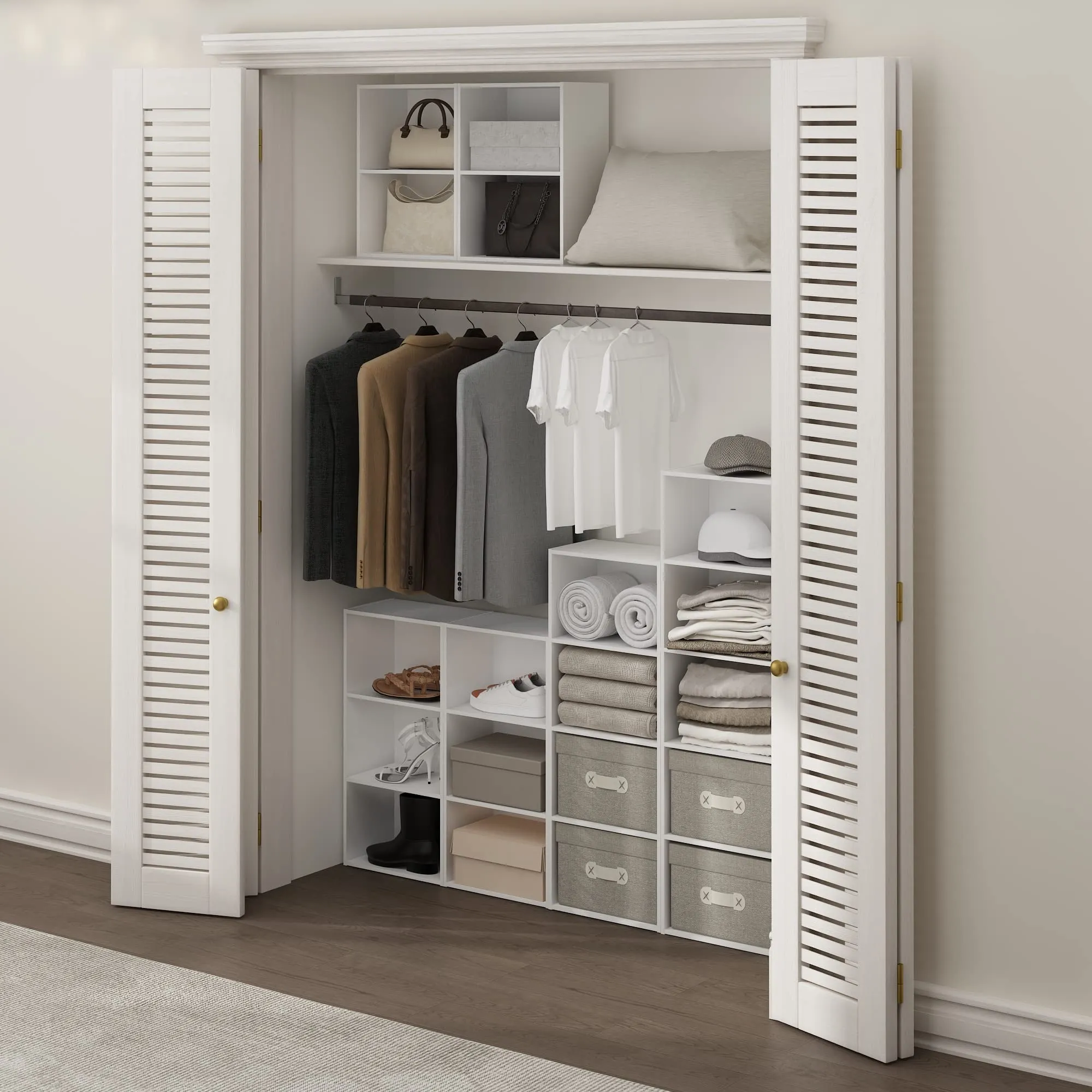 Furinno Luder Libreria a 2 ripiani, Bianca - immagine 2