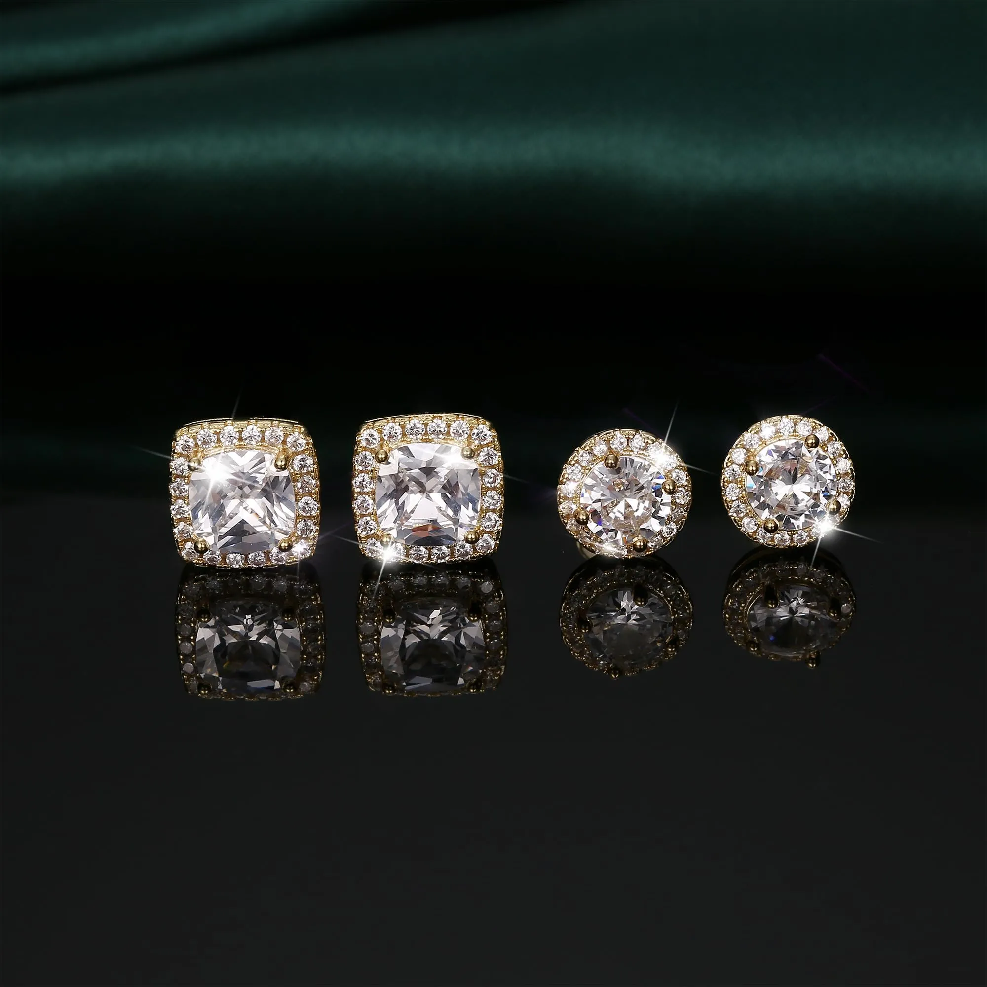 Dochais Orecchini in Argento Sterling 925 con Zirconi Cubici per Uomo e Donna - immagine 6