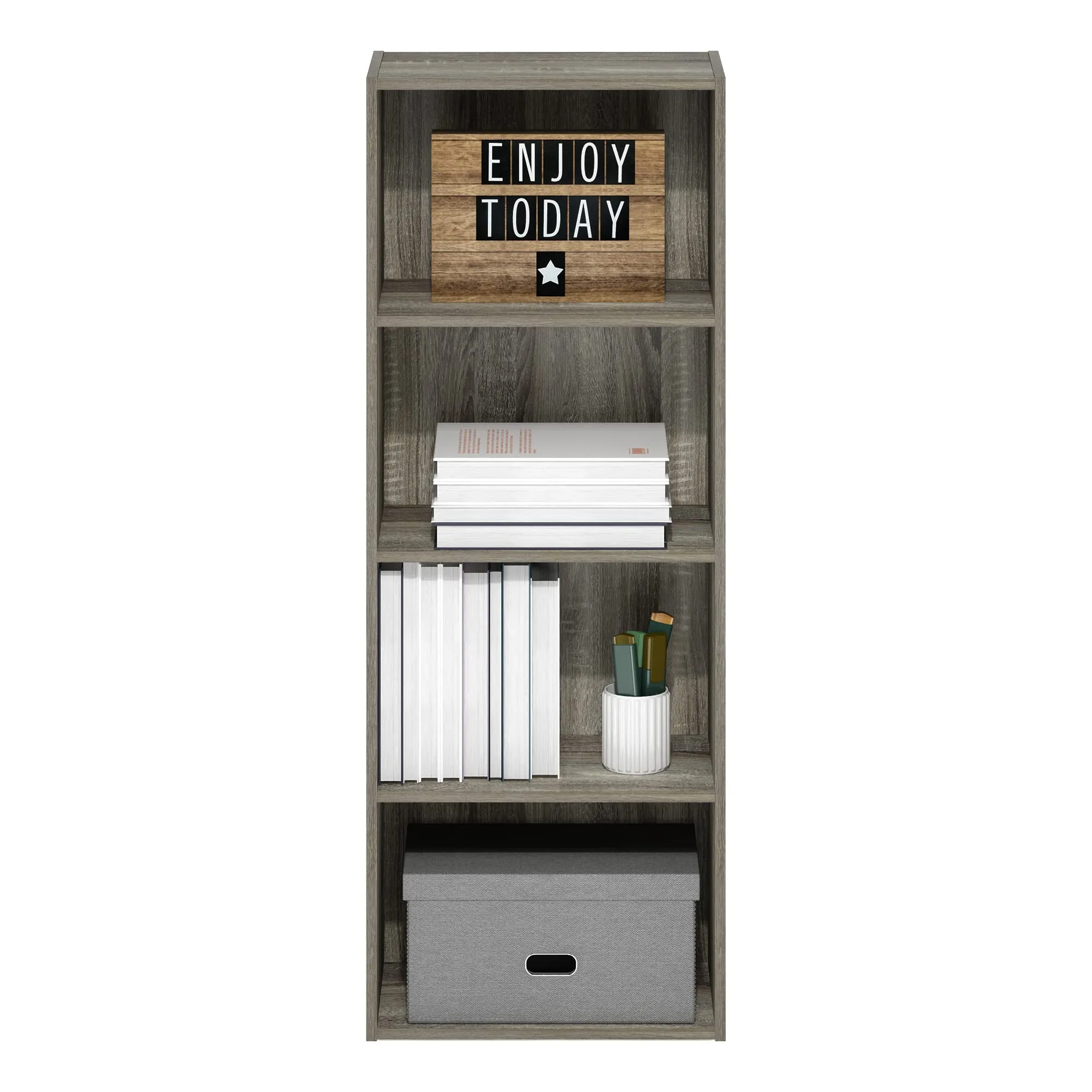 Furinno Luder Libreria a 4 ripiani, Rovere Francese - immagine 5