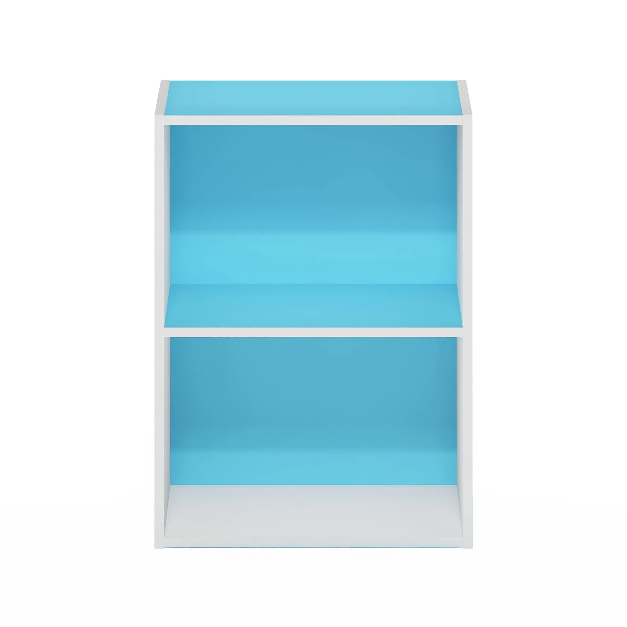 Furinno Luder Libreria a 2 ripiani, Azzurro/Bianco - immagine 5