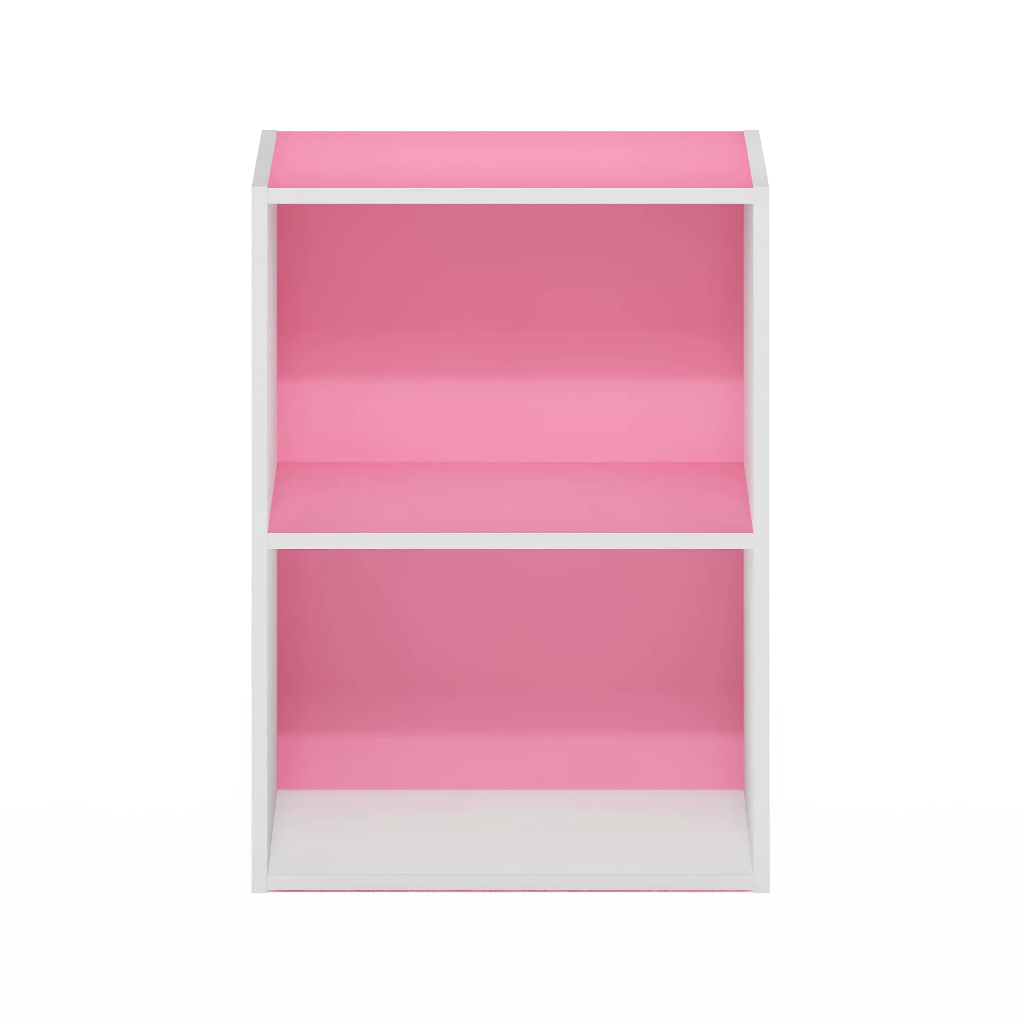 Furinno Luder Libreria a 2 ripiani, Rosa/Bianco - immagine 5