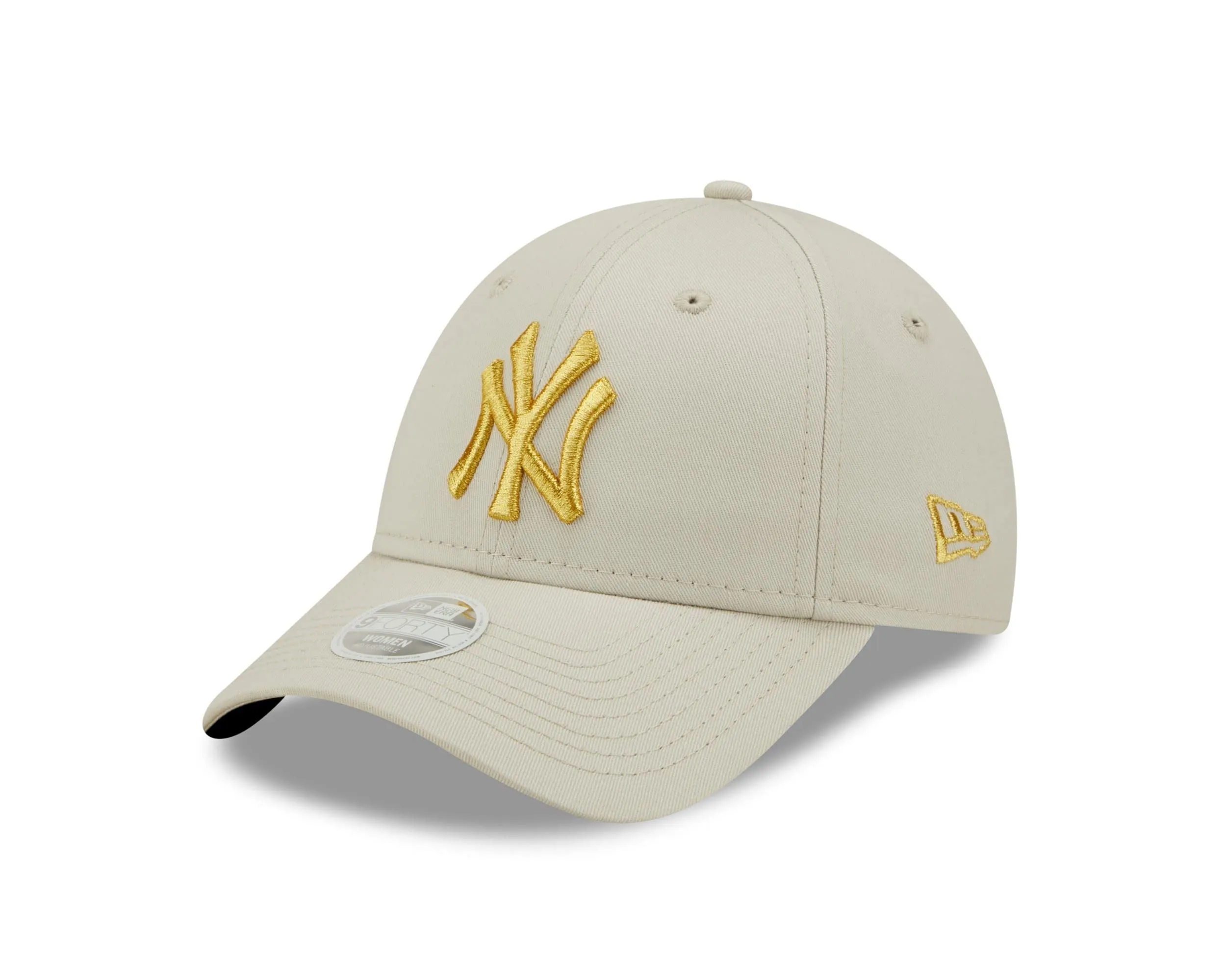 New Era New York Yankees 9Forty Cap Metallic Logo Beige - One Size - immagine 1
