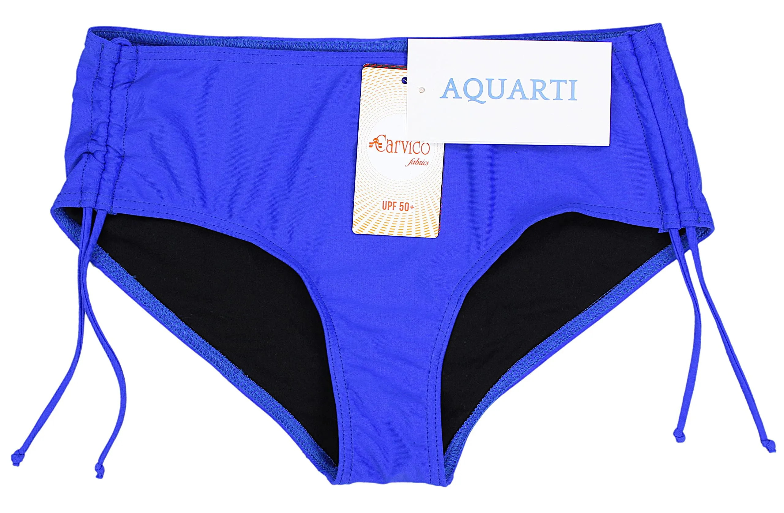 Aquarti Slip Costume Donna con Laccetti, Azzurro Fiordaliso, 42 - immagine 3