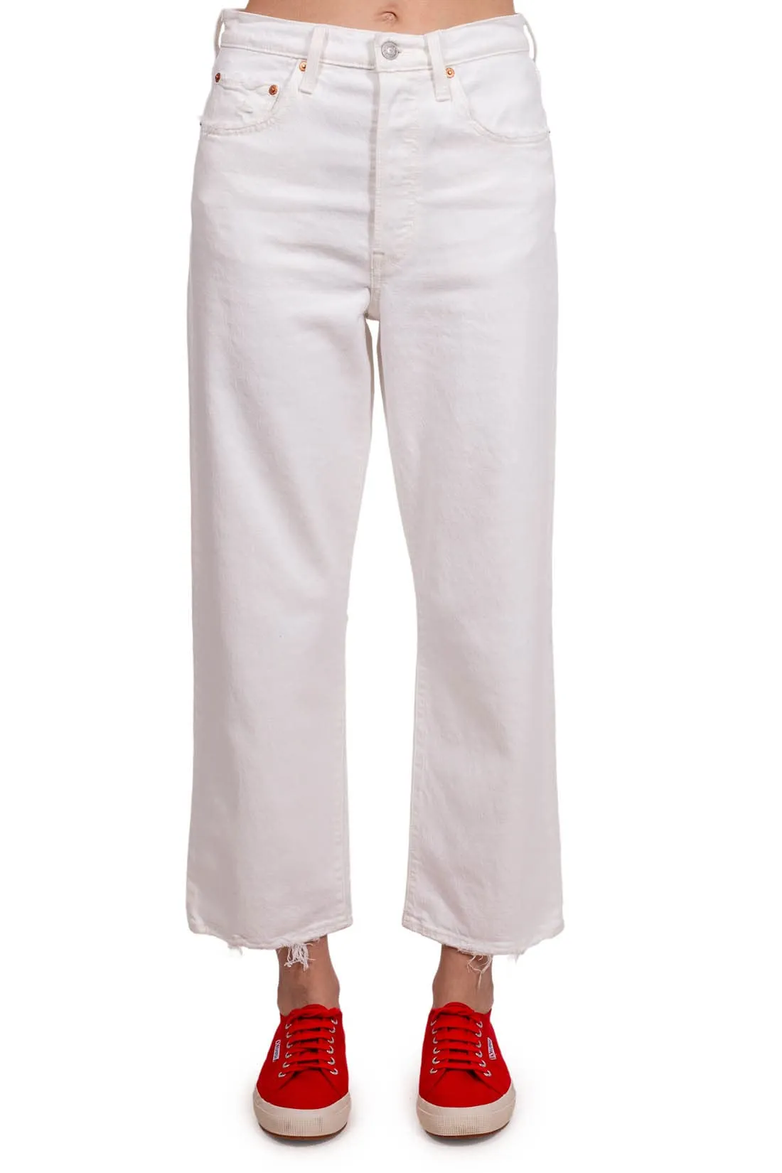 Levi's Ribcage Straight Ankle Jeans, Cloud Over, 28W / 29L - immagine 1