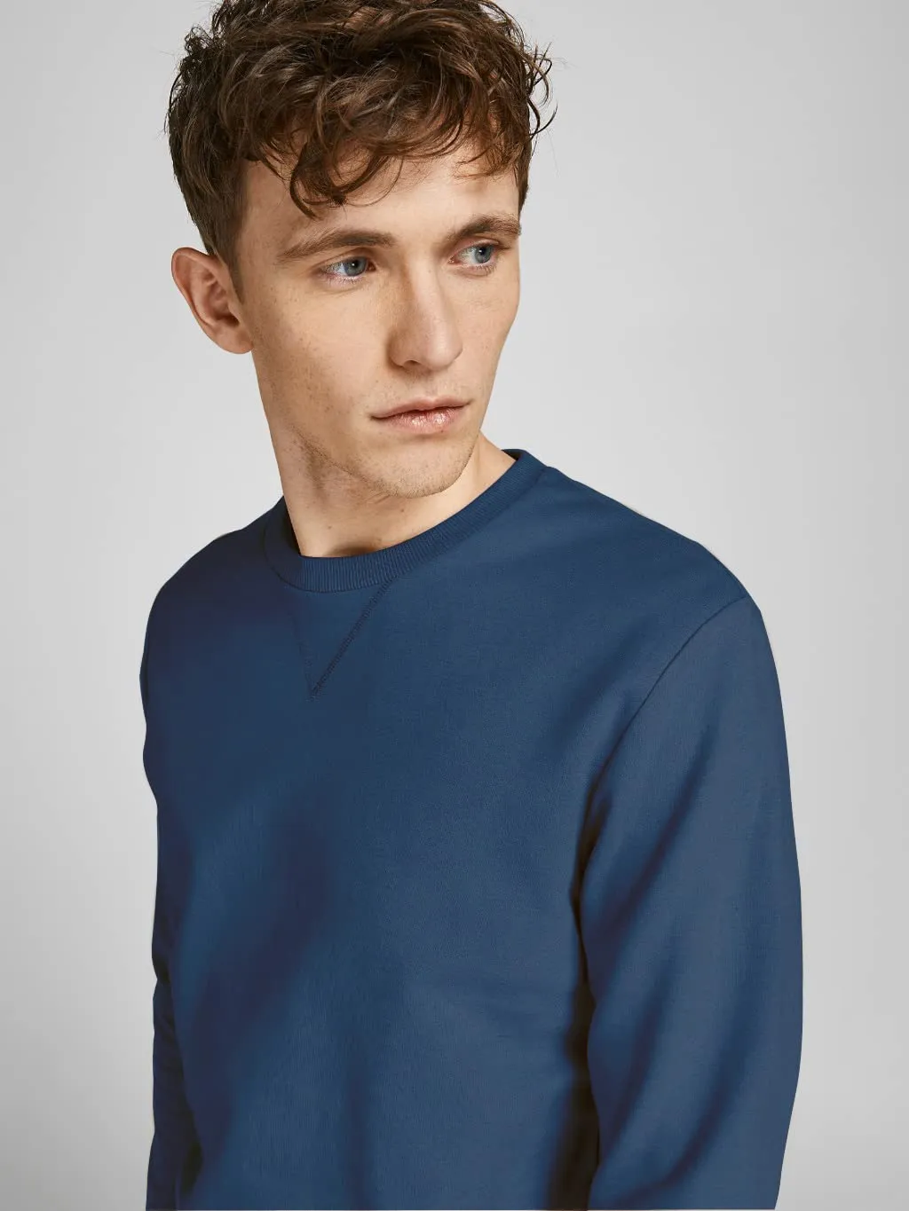 Jack & Jones Felpa Basic da Uomo con Scollo Rotondo, Insignia Blue, 3XL - immagine 5