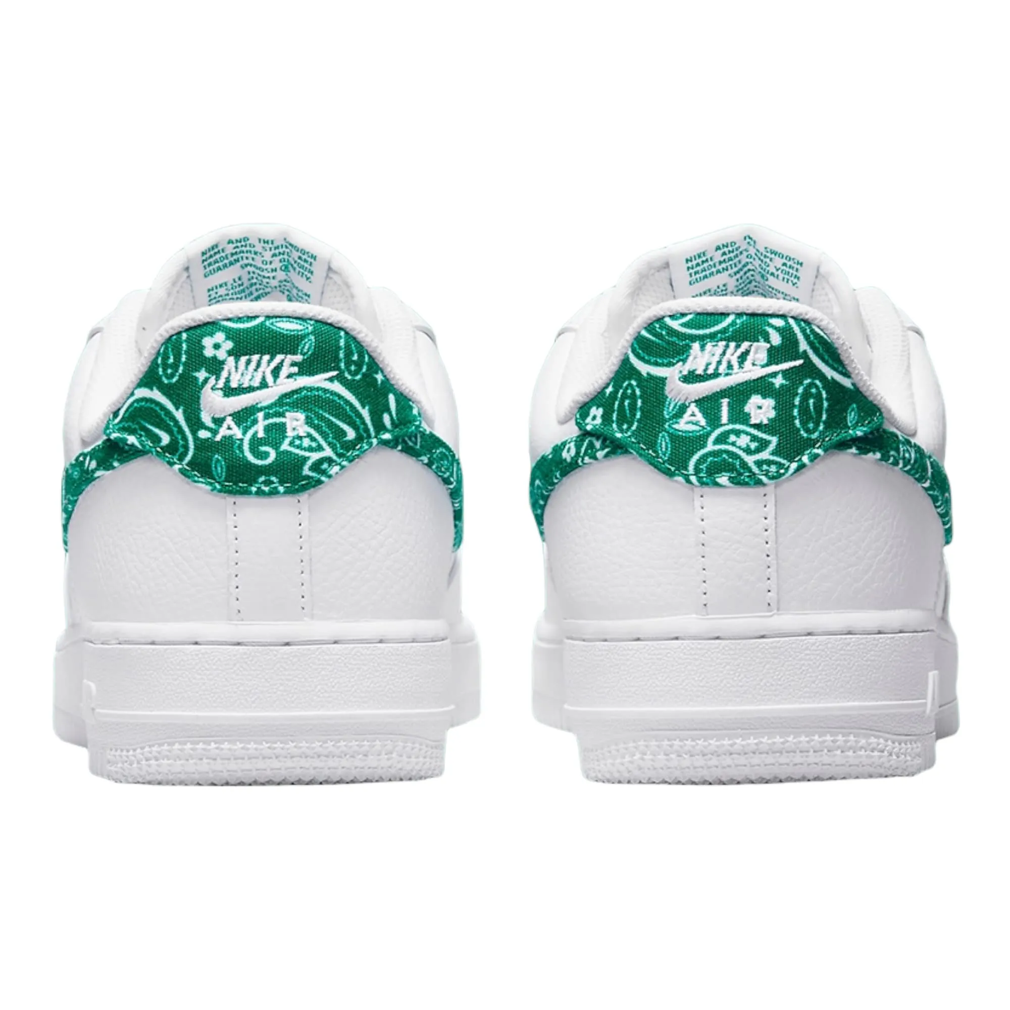 Nike Air Force 1 '07 Women's Swoosh Paisley Limited Edition - White/Malachite - DH4406-102 - immagine 5