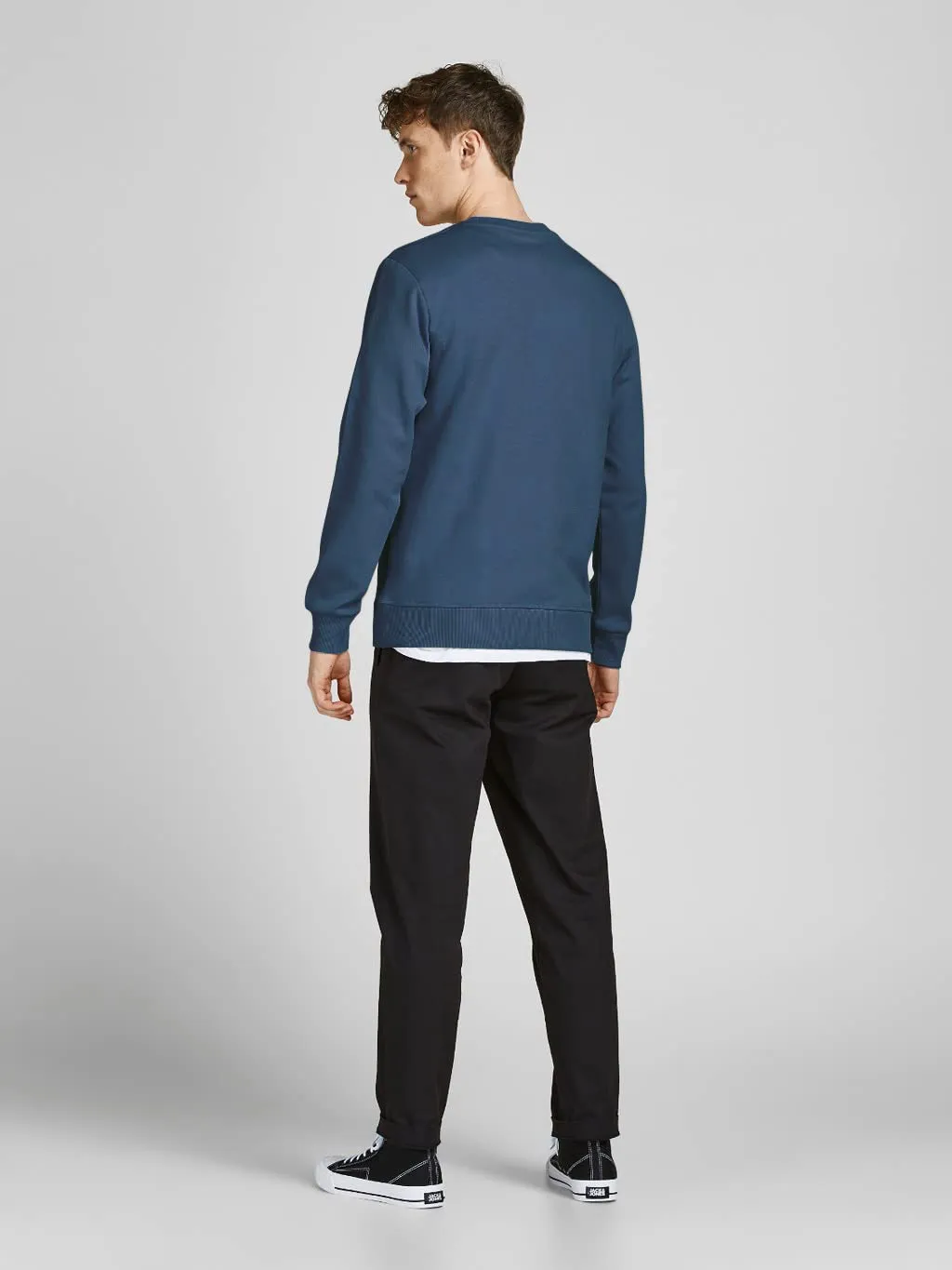Jack & Jones Felpa Basic da Uomo con Scollo Rotondo, Insignia Blue, XXL - immagine 4