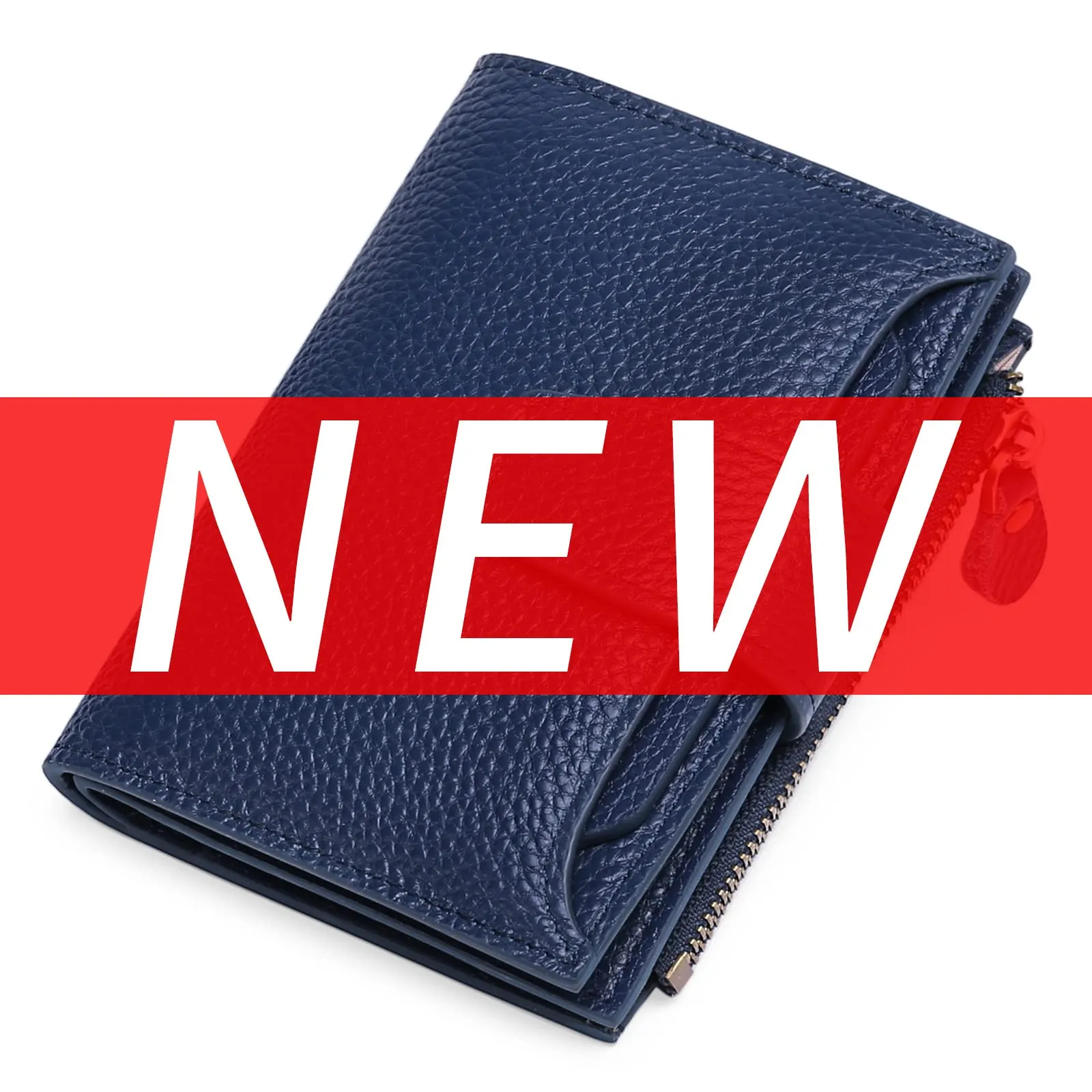 SENDEFN Portafoglio Donna in Pelle Vera con Blocco RFID, 14 Slot per Carte e Portamonete con Cerniera - immagine 10