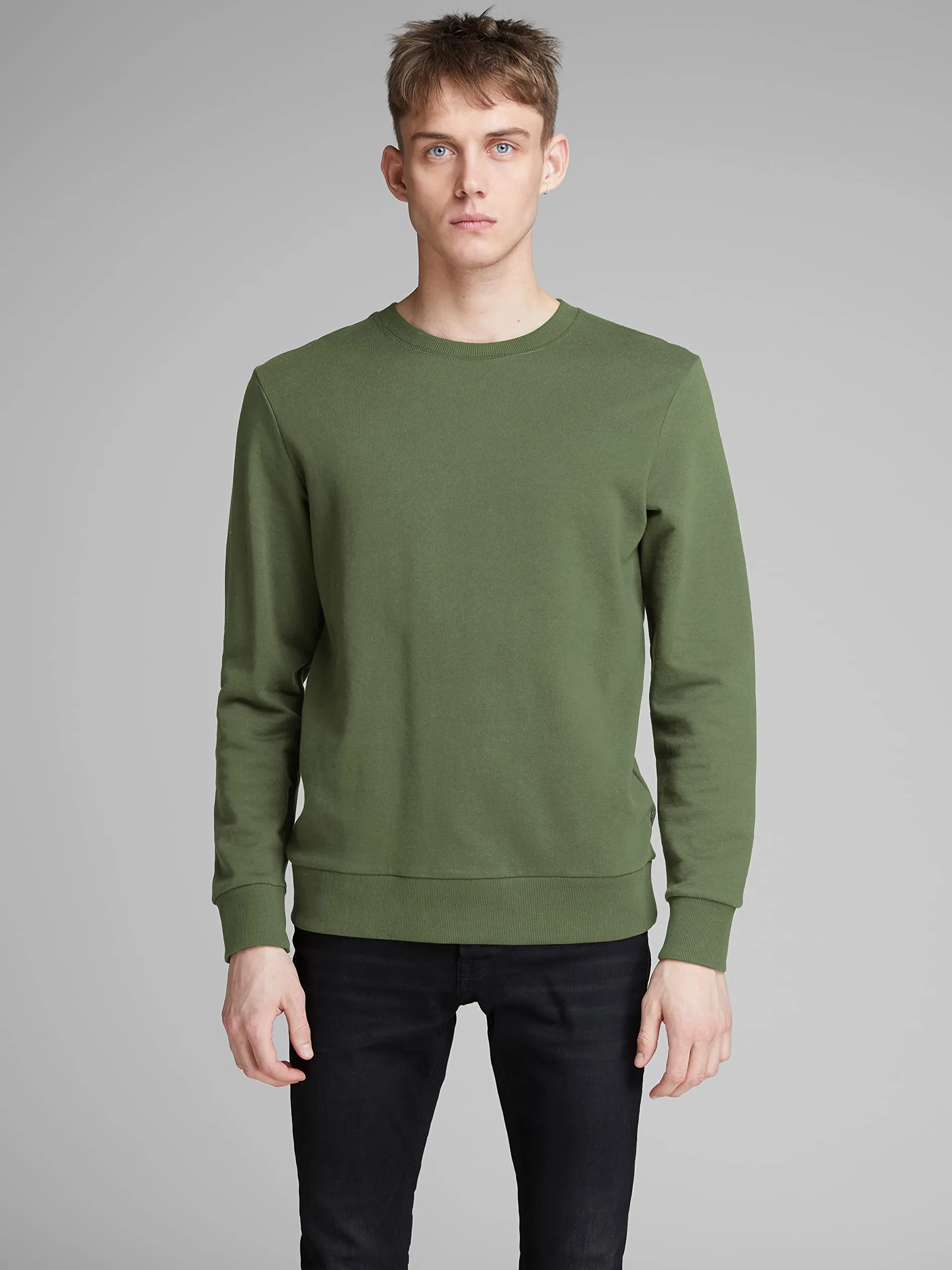 Jack & Jones Jjeholmen Noos 12136886 Felpa da uomo con girocollo, XXL - immagine 3