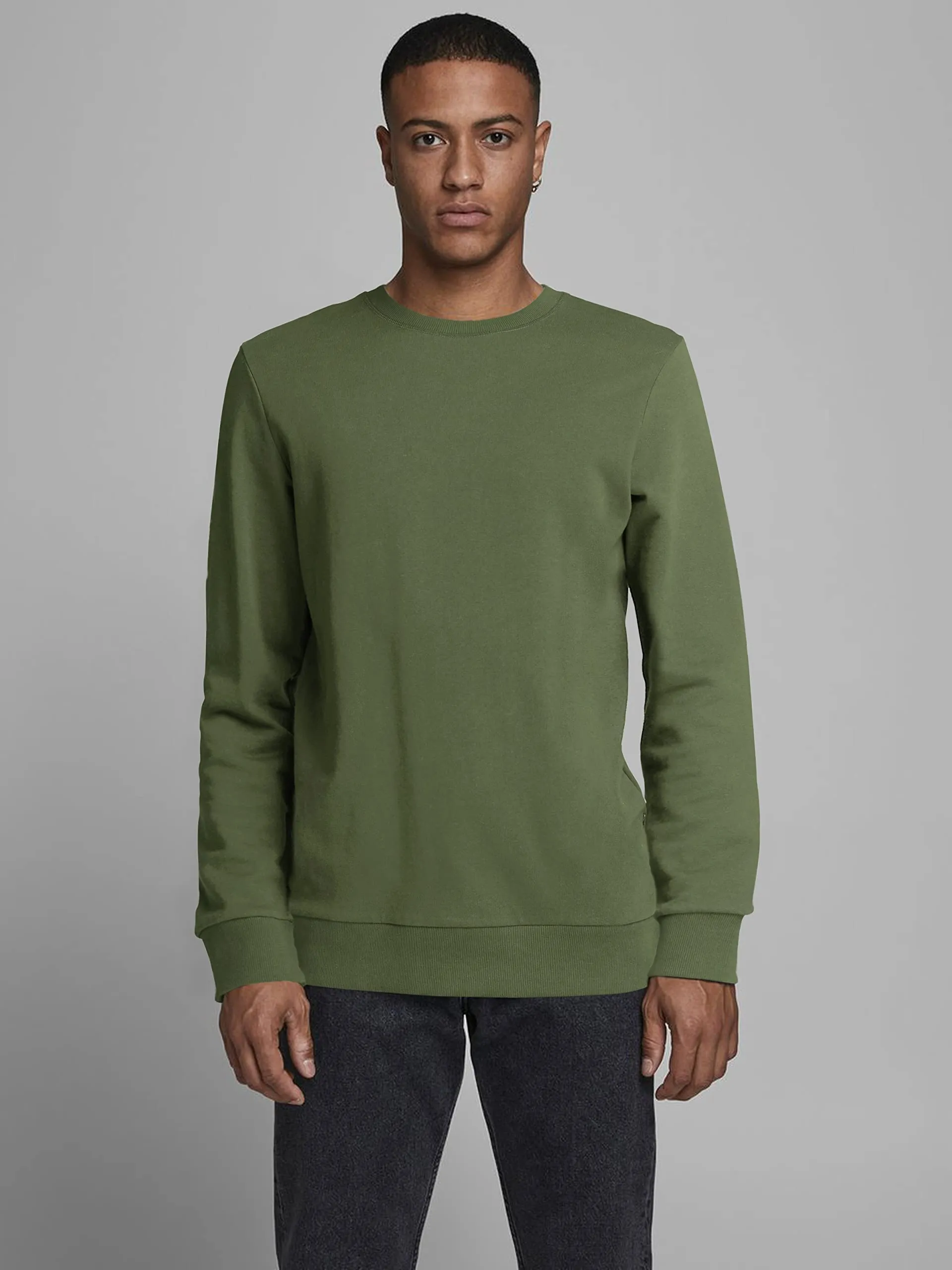 Jack & Jones Jjeholmen Noos 12136886 Felpa da uomo con girocollo, XL - immagine 2