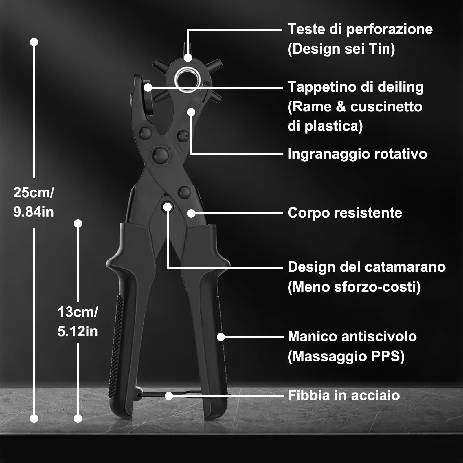 Diyife Pinza Fustellatrice, Set Completo con 6 Misure - immagine 5