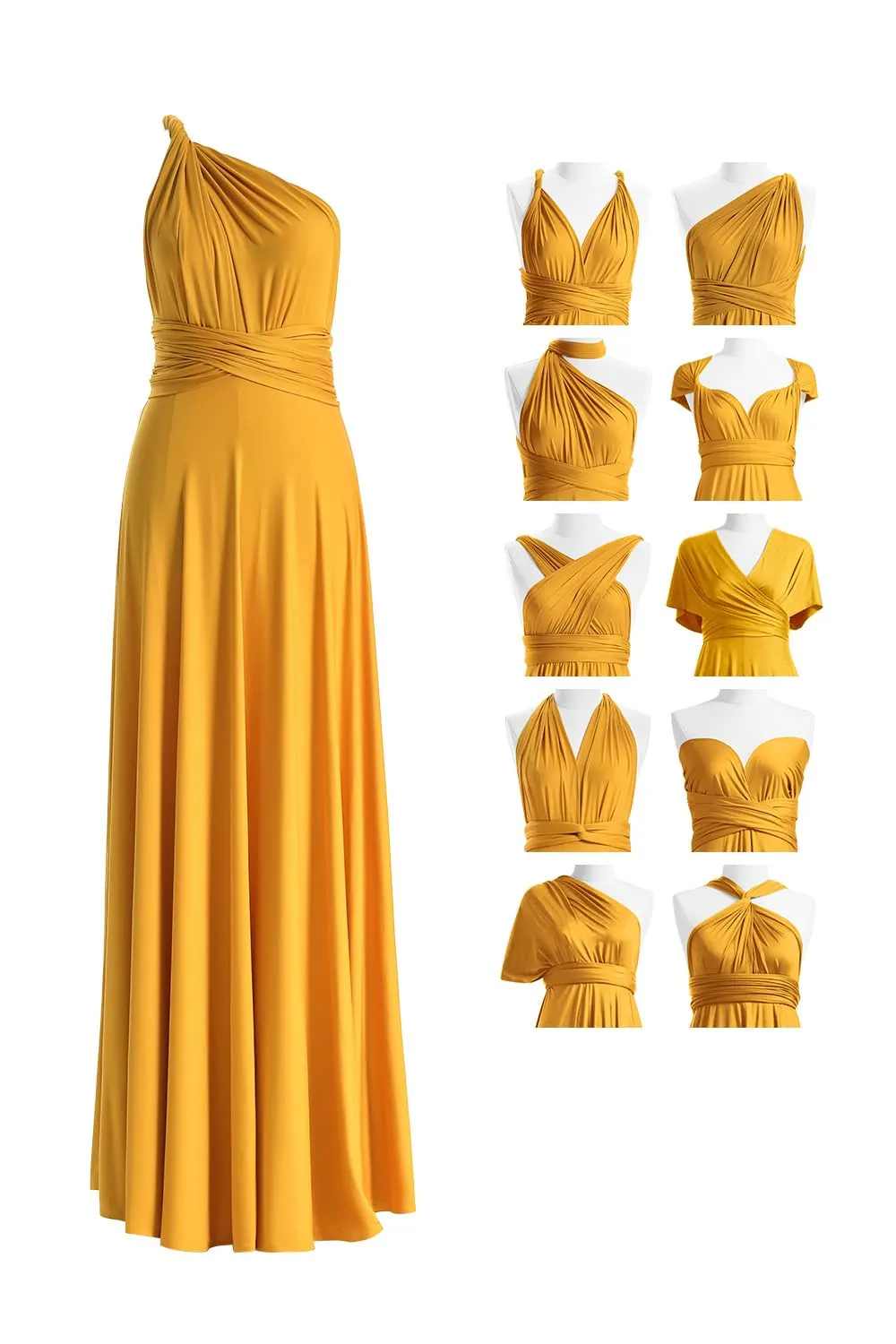 72styles Abito Cerimonia Donna Vestito Elegante Infinity Damigella d'Onore - immagine 1