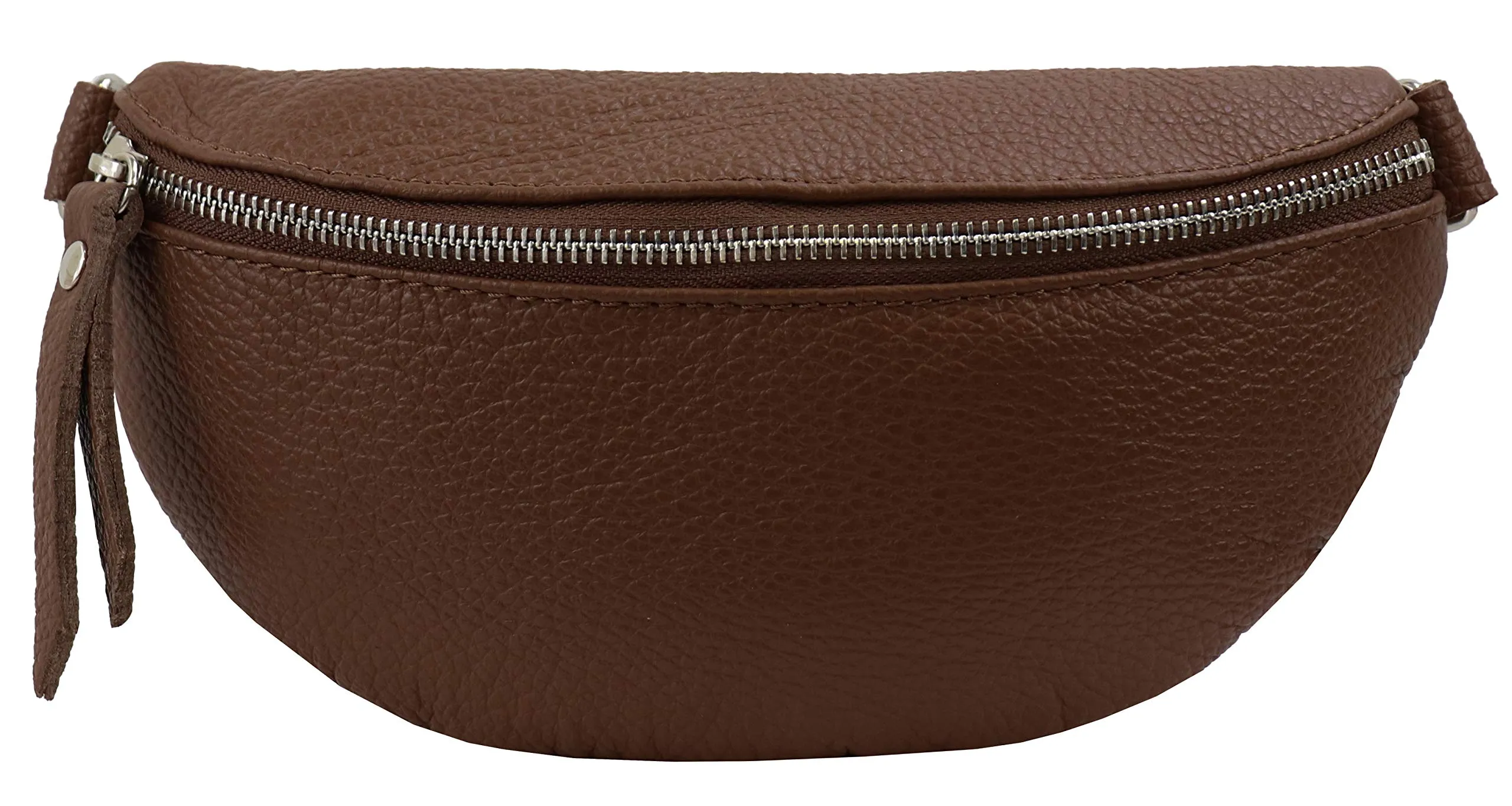 SH Leder Marsupio Unisex in Pelle AVA G292, Marrone, Small - immagine 2