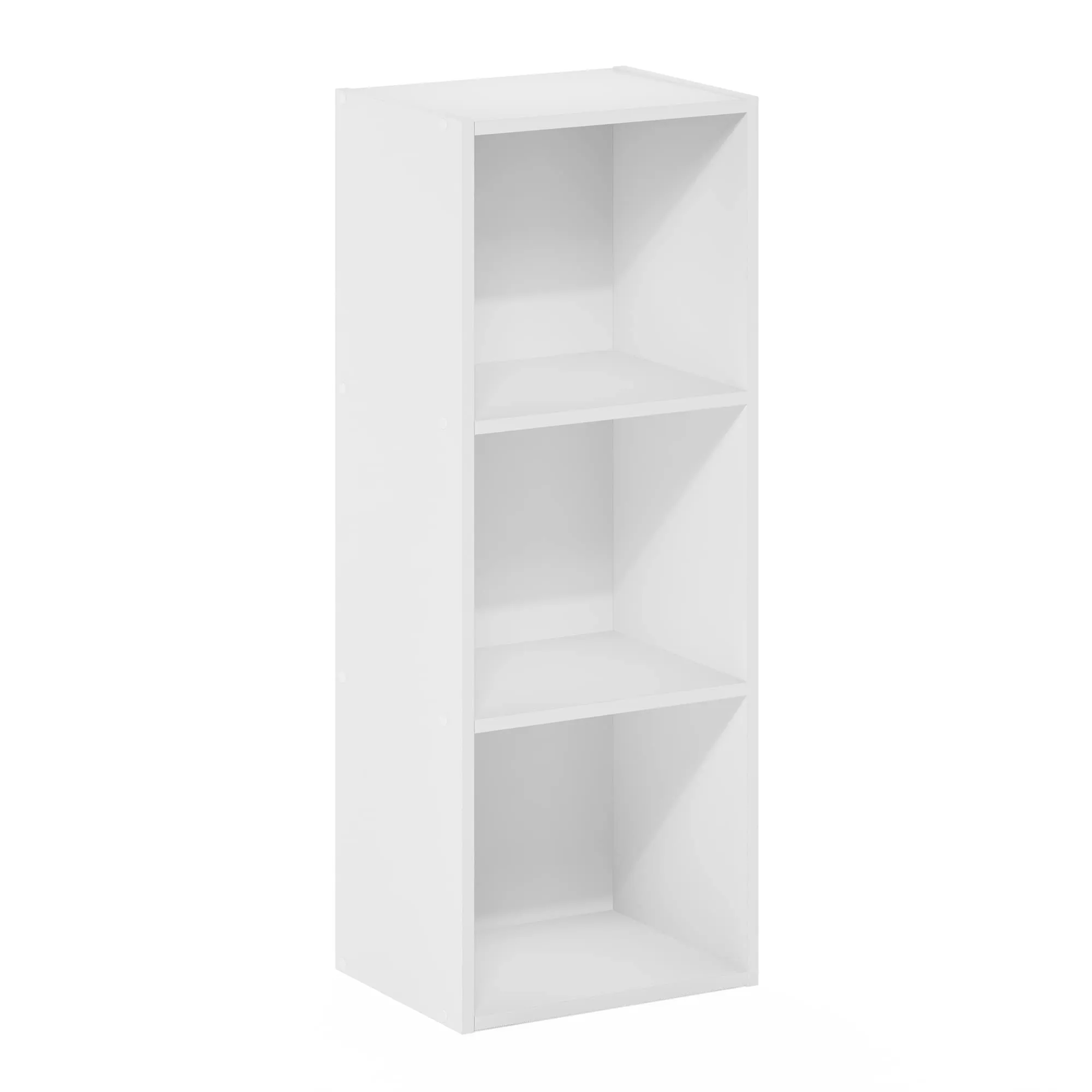 Furinno Libreria a scaffale aperto a 3 livelli, Bianco - immagine 6