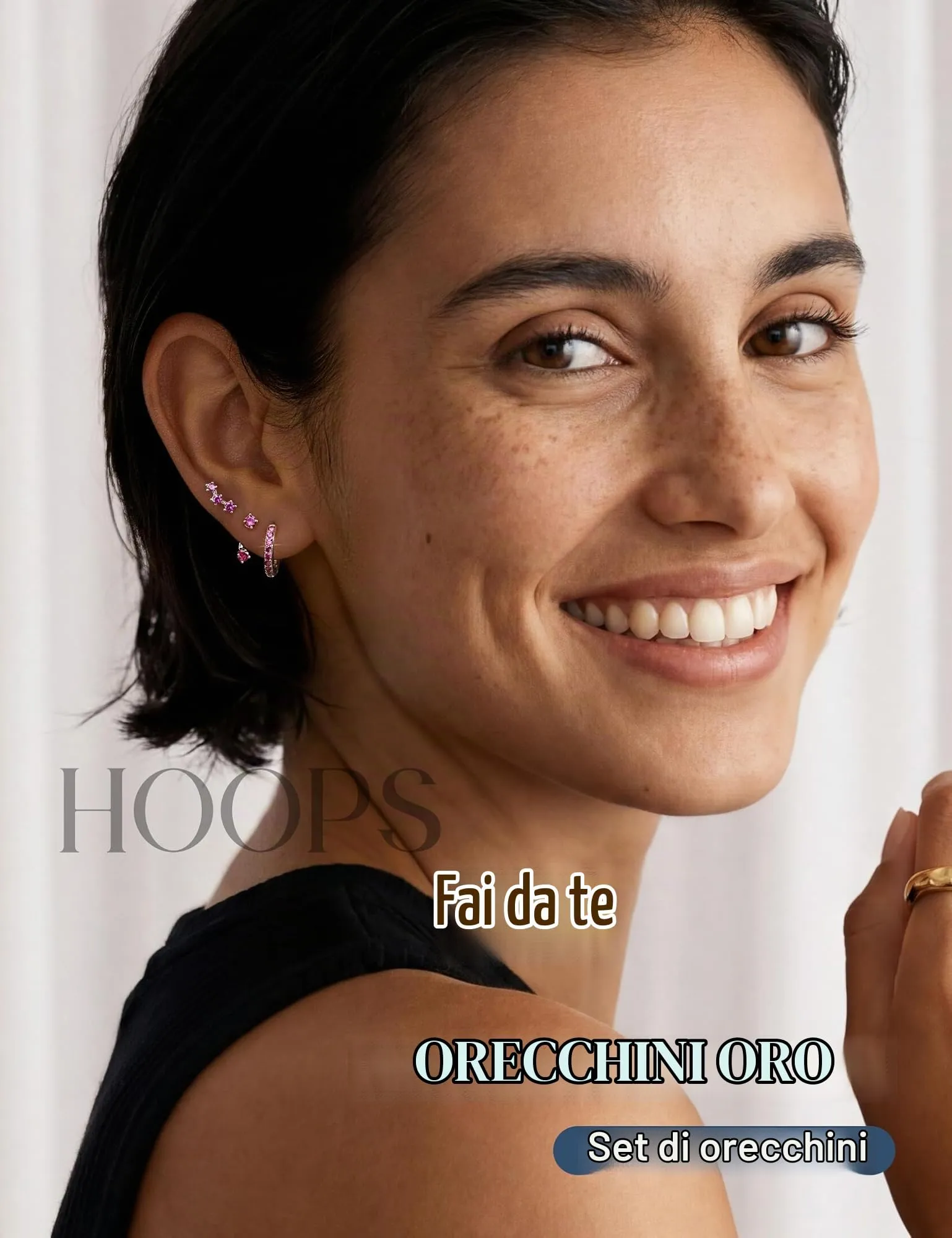 Morfetto Set 3 Paia Orecchini in Argento 925 per Donna e Uomo - immagine 6